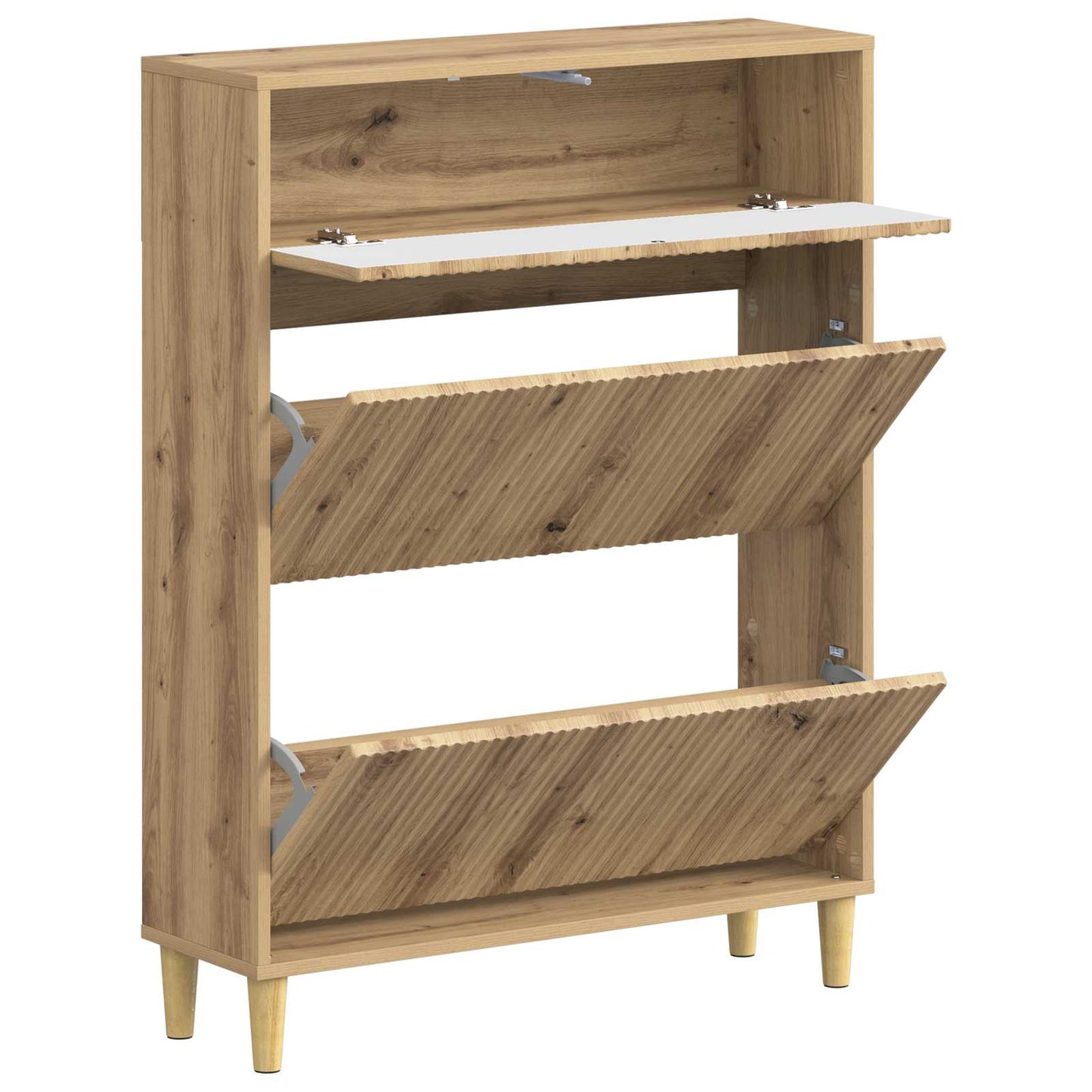 Sko Skap ARNHEM 78 x 24 x 103 cm Konstruert tre Artisan eik