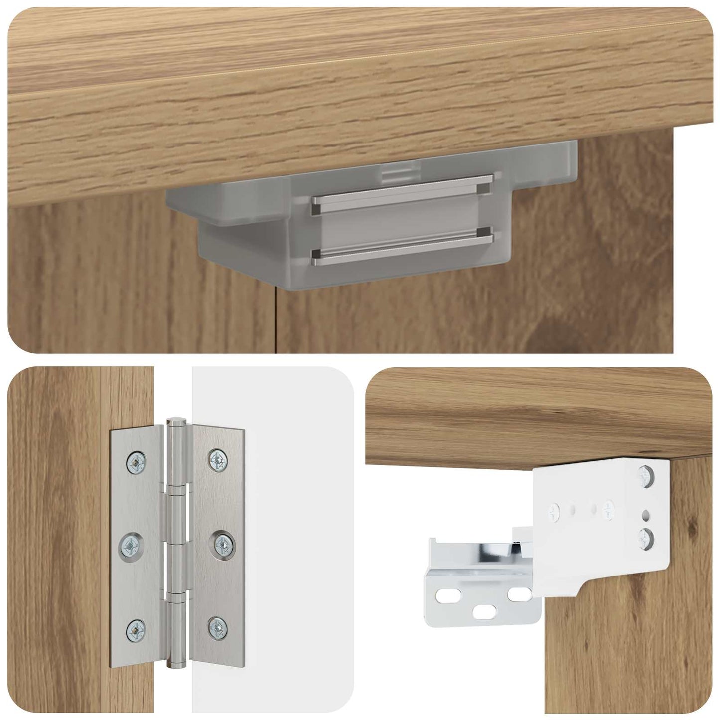 Dartbrettskap ARNHEM Artisan eik 52,5 x 10,5 x 53,5 cm