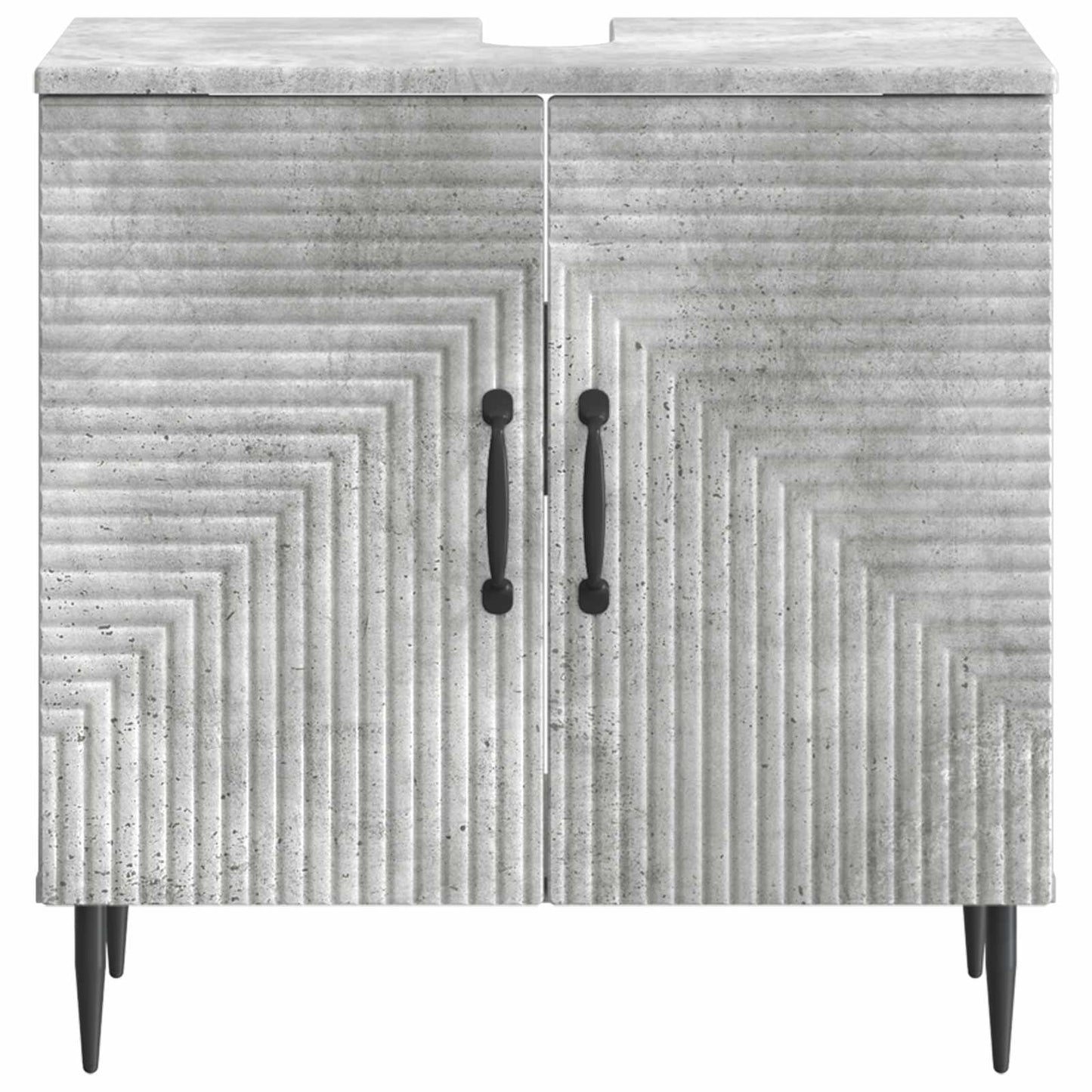 Baderomsvaskeskap HAARLEM Betonggrå 59,5 x 31,5 x 59 cm