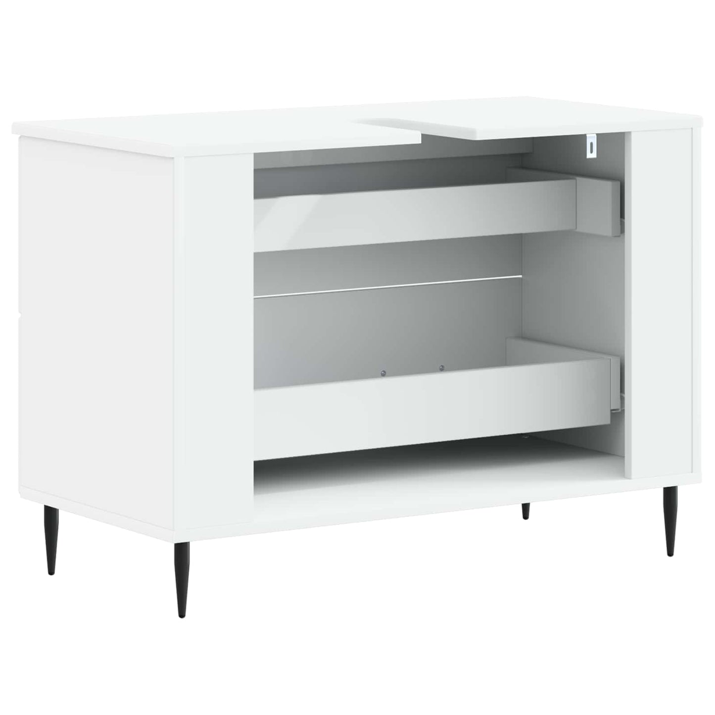 Baderomsvaskeskap HAARLEM Hvit 82 x 41 x 58,5 cm Konstruert tre