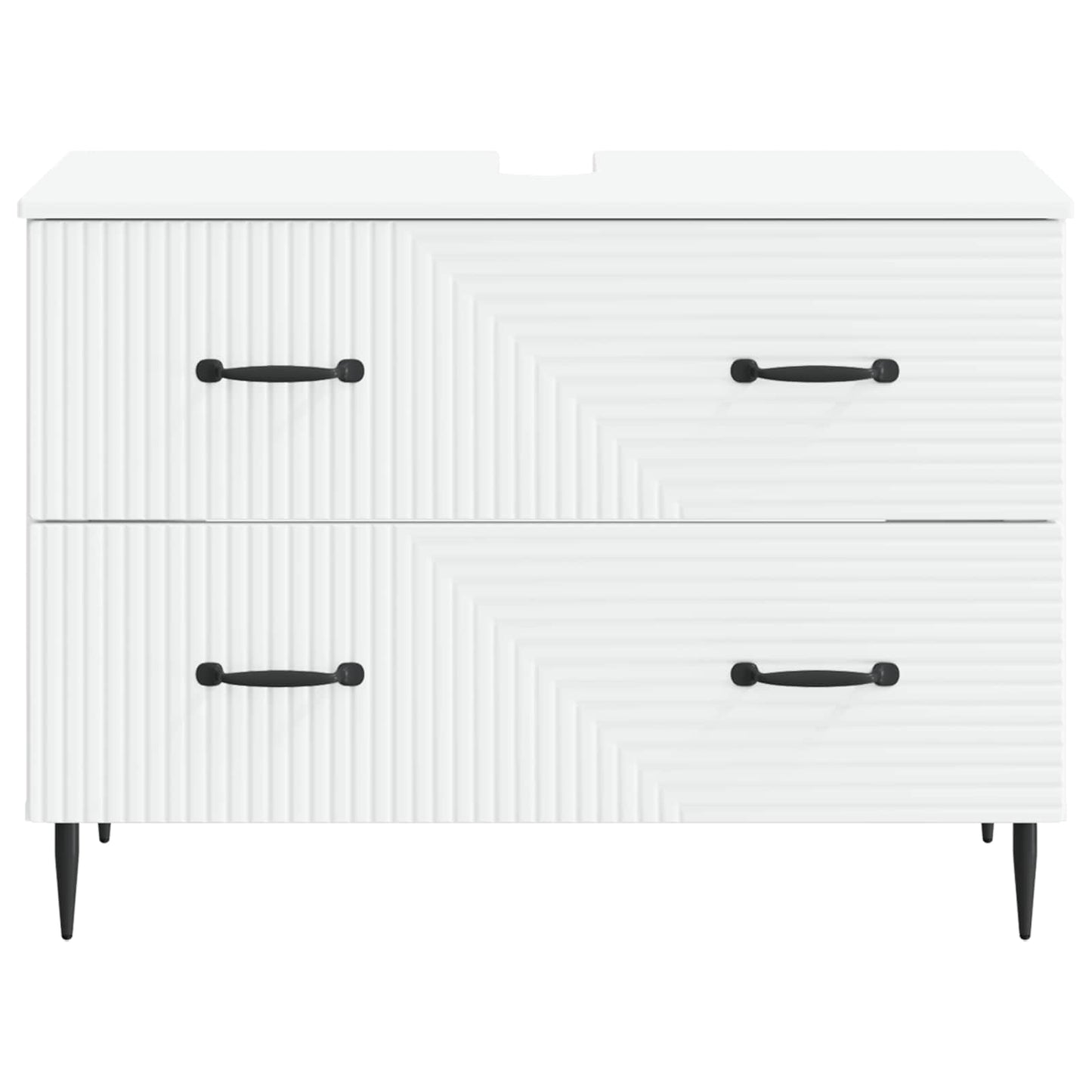 Baderomsvaskeskap HAARLEM Hvit 82 x 41 x 58,5 cm Konstruert tre