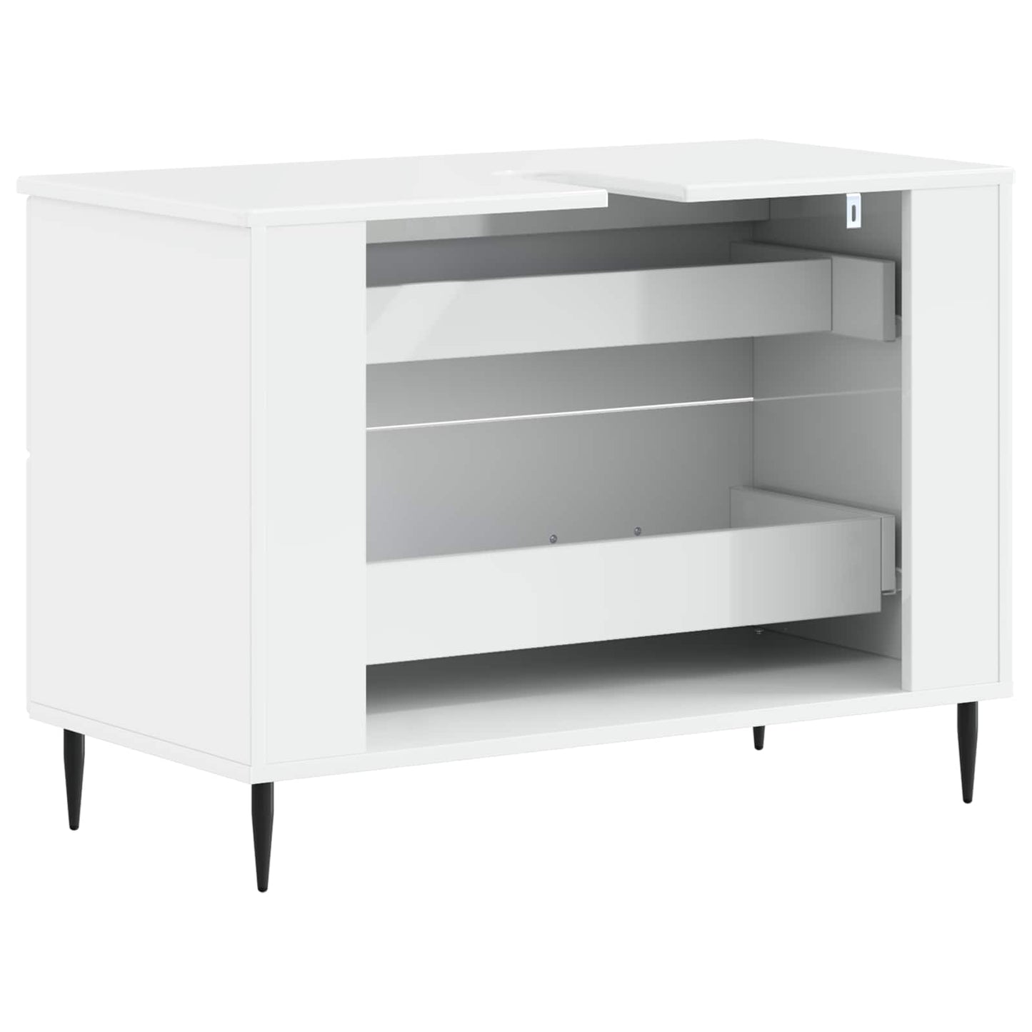 Baderomsvaskeskap HAARLEM Høgglans hvit 82 x 41 x 58,5 cm