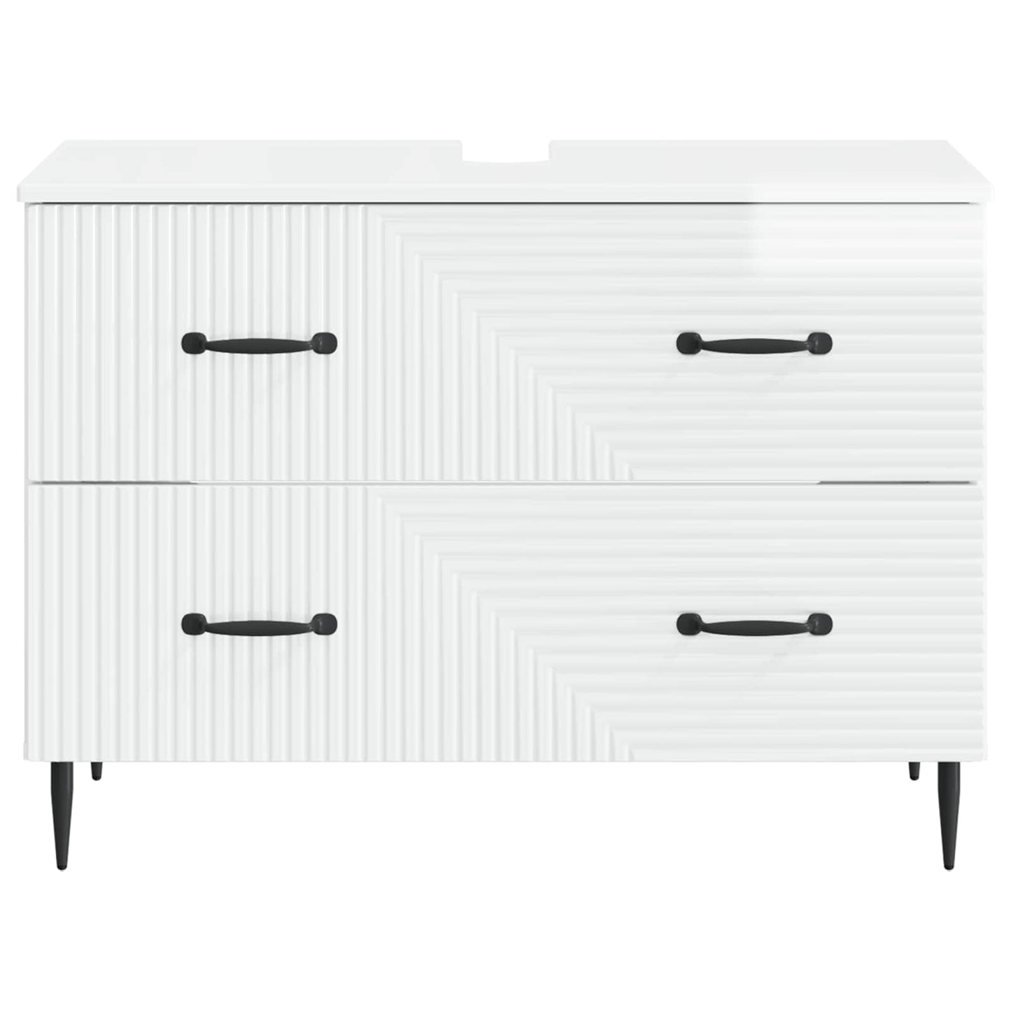 Baderomsvaskeskap HAARLEM Høgglans hvit 82 x 41 x 58,5 cm