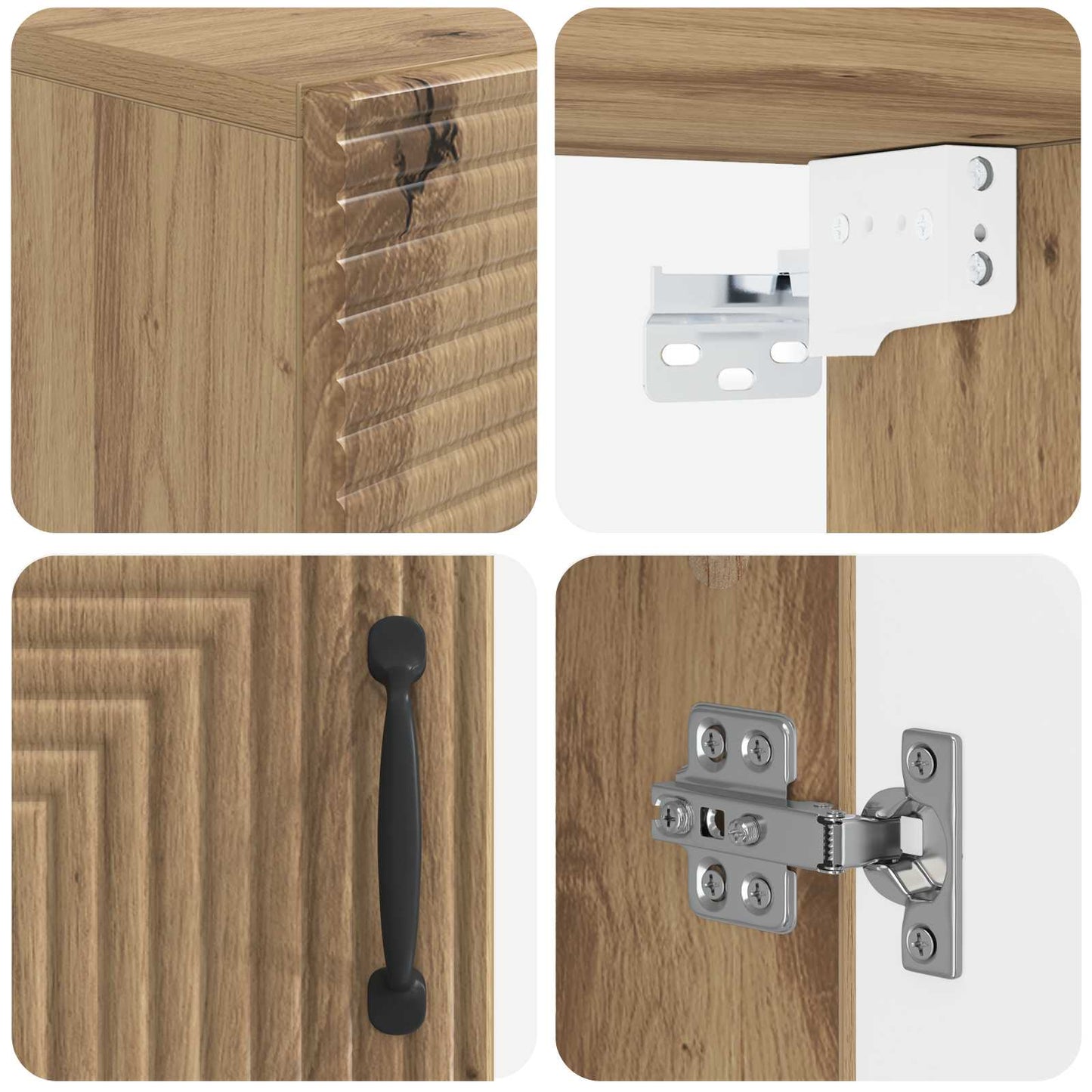 Baderom veggskap HAARLEM Artisan eik 30 x 31 x 59 cm