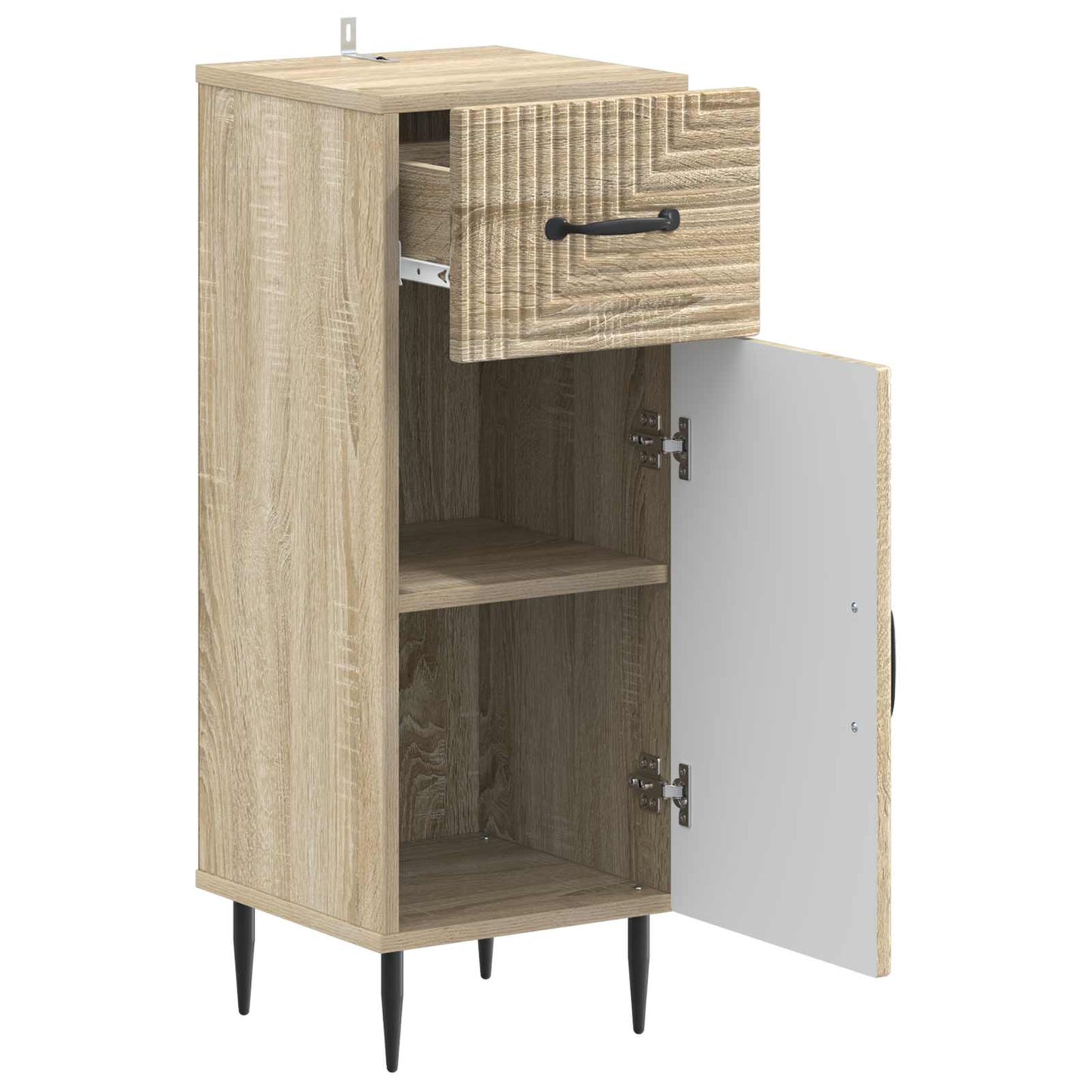 Baderom Oppbevaringsskap HAARLEM Sonoma eik 30 x 31 x 80 cm