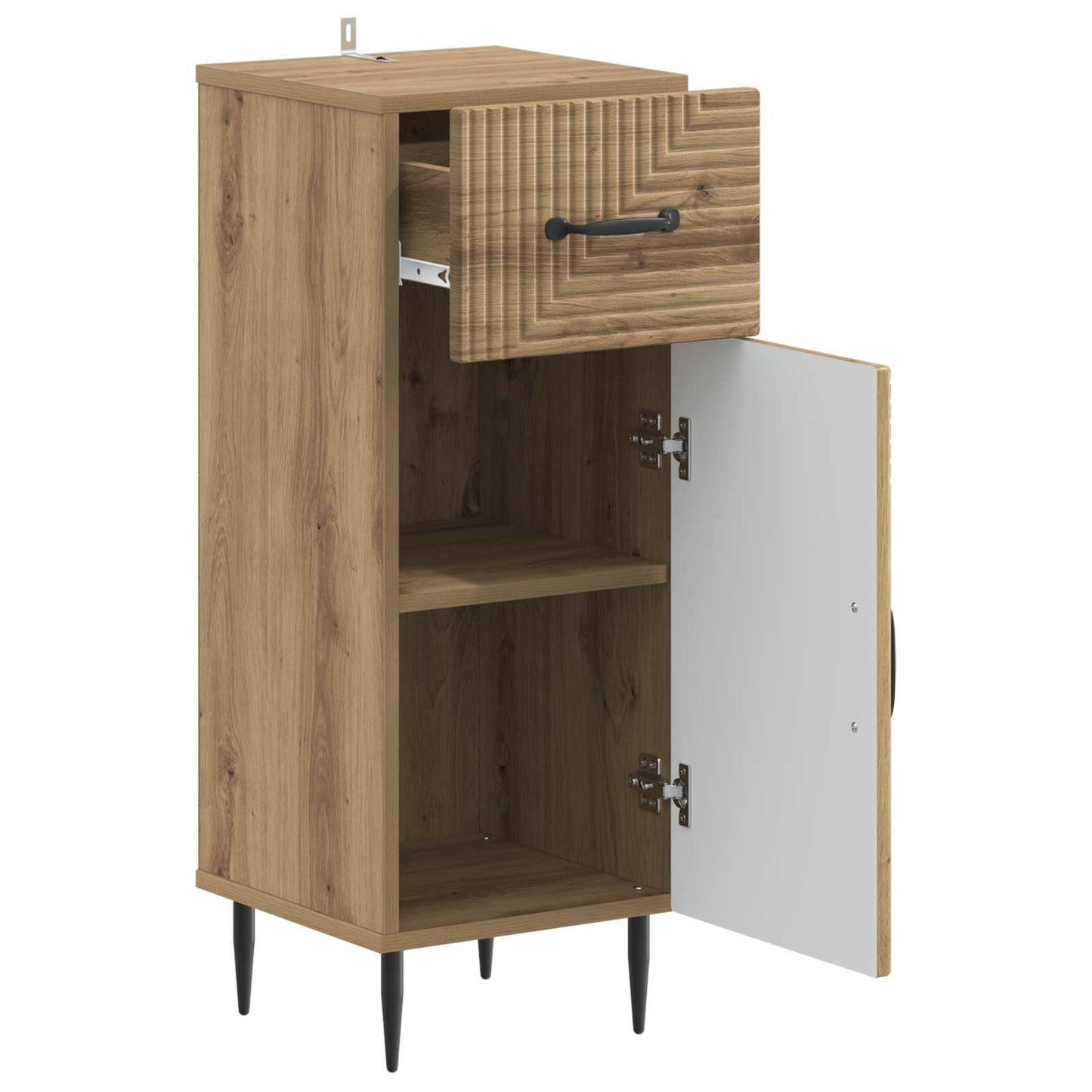 Baderom Oppbevaringsskap HAARLEM Artisan eik 30 x 31 x 80 cm