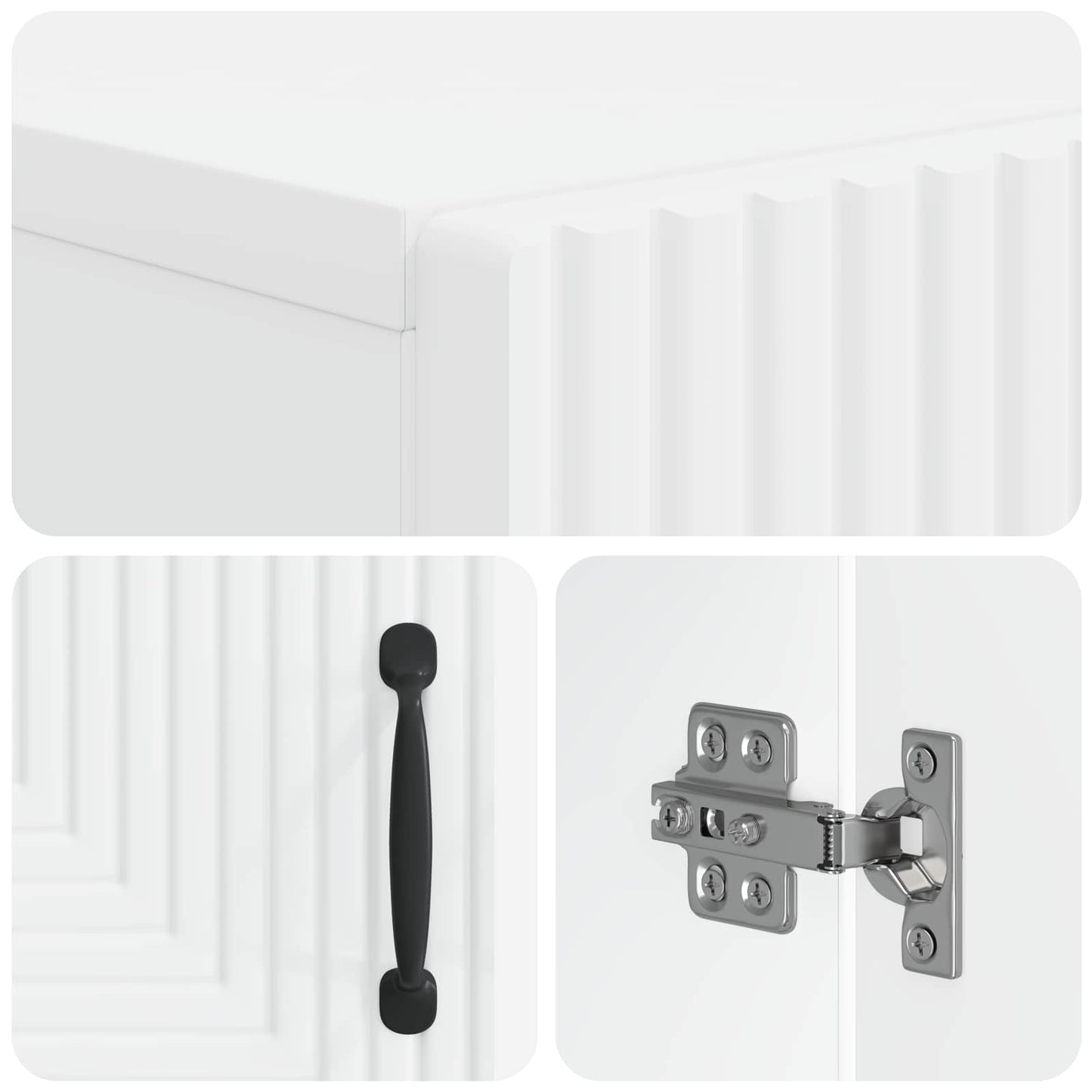 Sko Skap HAARLEM 59,5 x 39,5 x 89,5 cm Konstruert tre Hvit