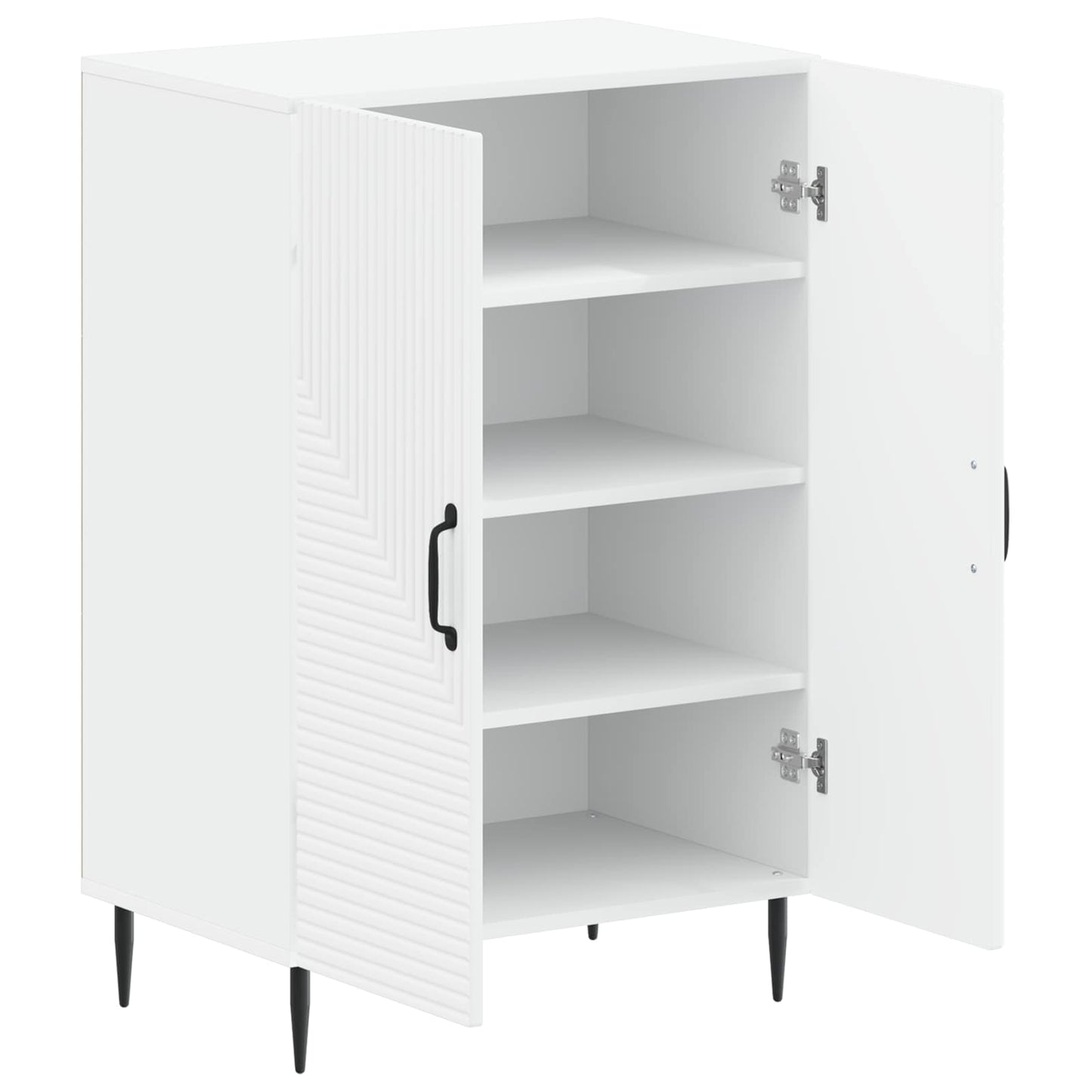Sko Skap HAARLEM 59,5 x 39,5 x 89,5 cm Konstruert tre Hvit