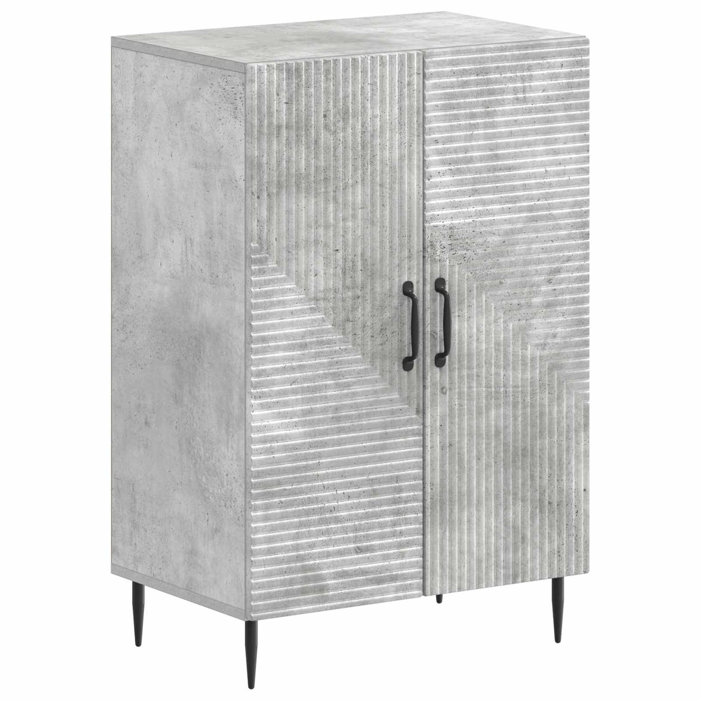 Sko Skap HAARLEM 59,5 x 39,5 x 89,5 cm Konstruert tre Betonggrå