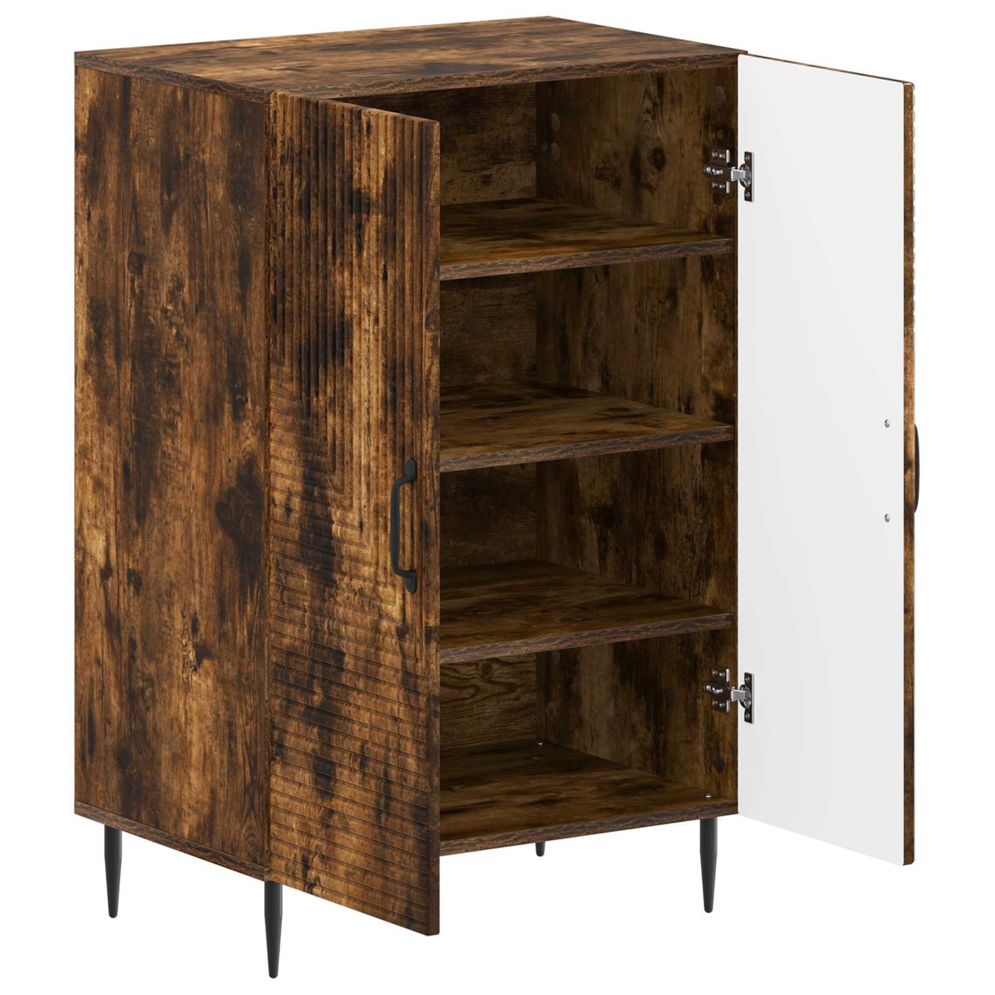 Sko Skap HAARLEM 59,5 x 39,5 x 89,5 cm Konstruert tre Røkt Eik