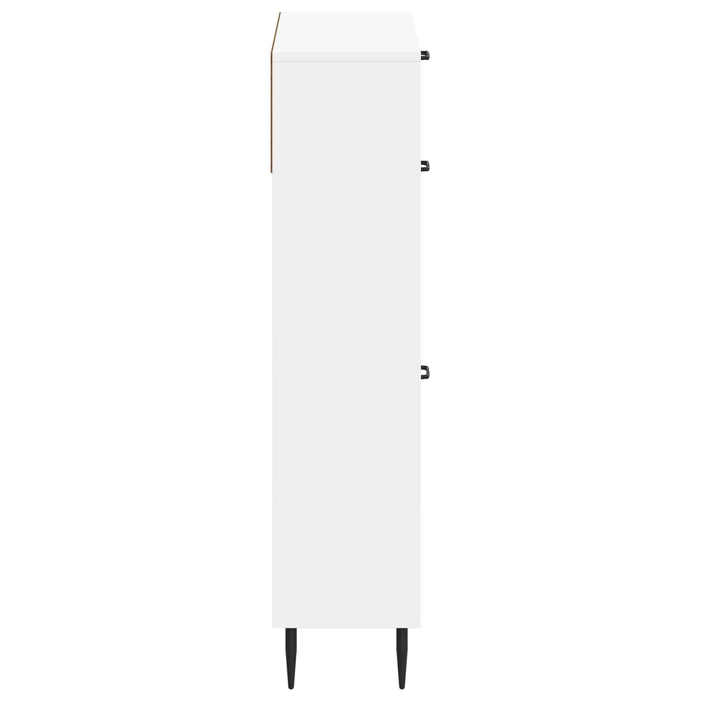 Sko Skap HAARLEM 78 x 24 x 103 cm Konstruert tre Hvit