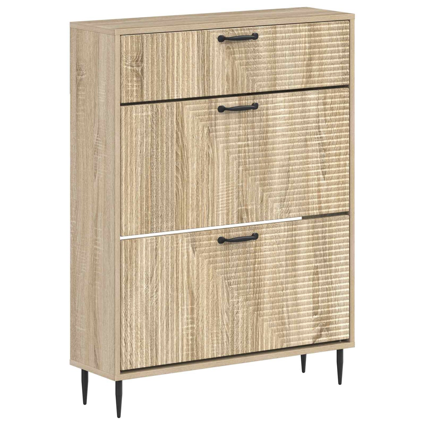 Sko Skap HAARLEM 78 x 24 x 103 cm Konstruert tre Sonoma eik