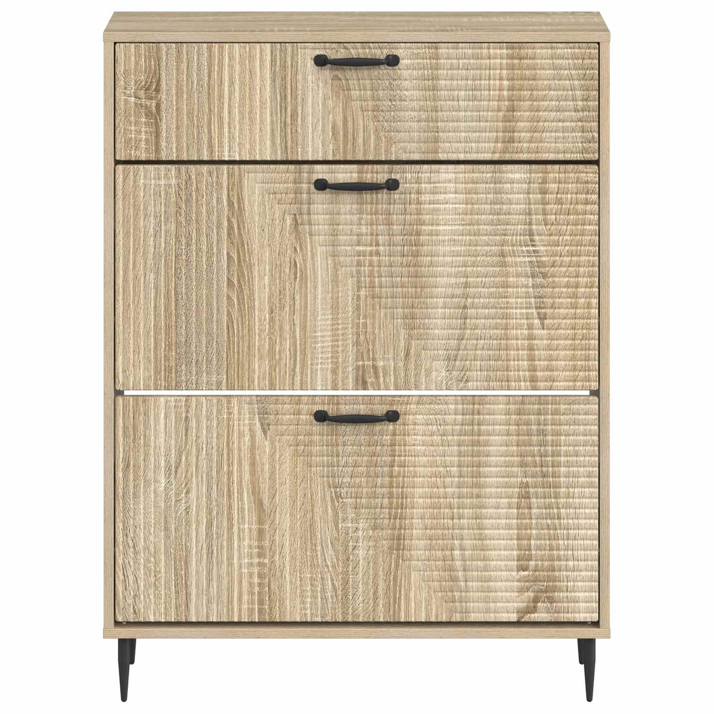 Sko Skap HAARLEM 78 x 24 x 103 cm Konstruert tre Sonoma eik