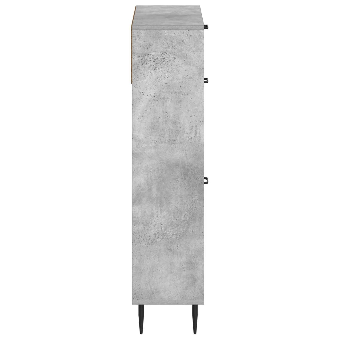 Sko Skap HAARLEM 78 x 24 x 103 cm Konstruert tre Betonggrå
