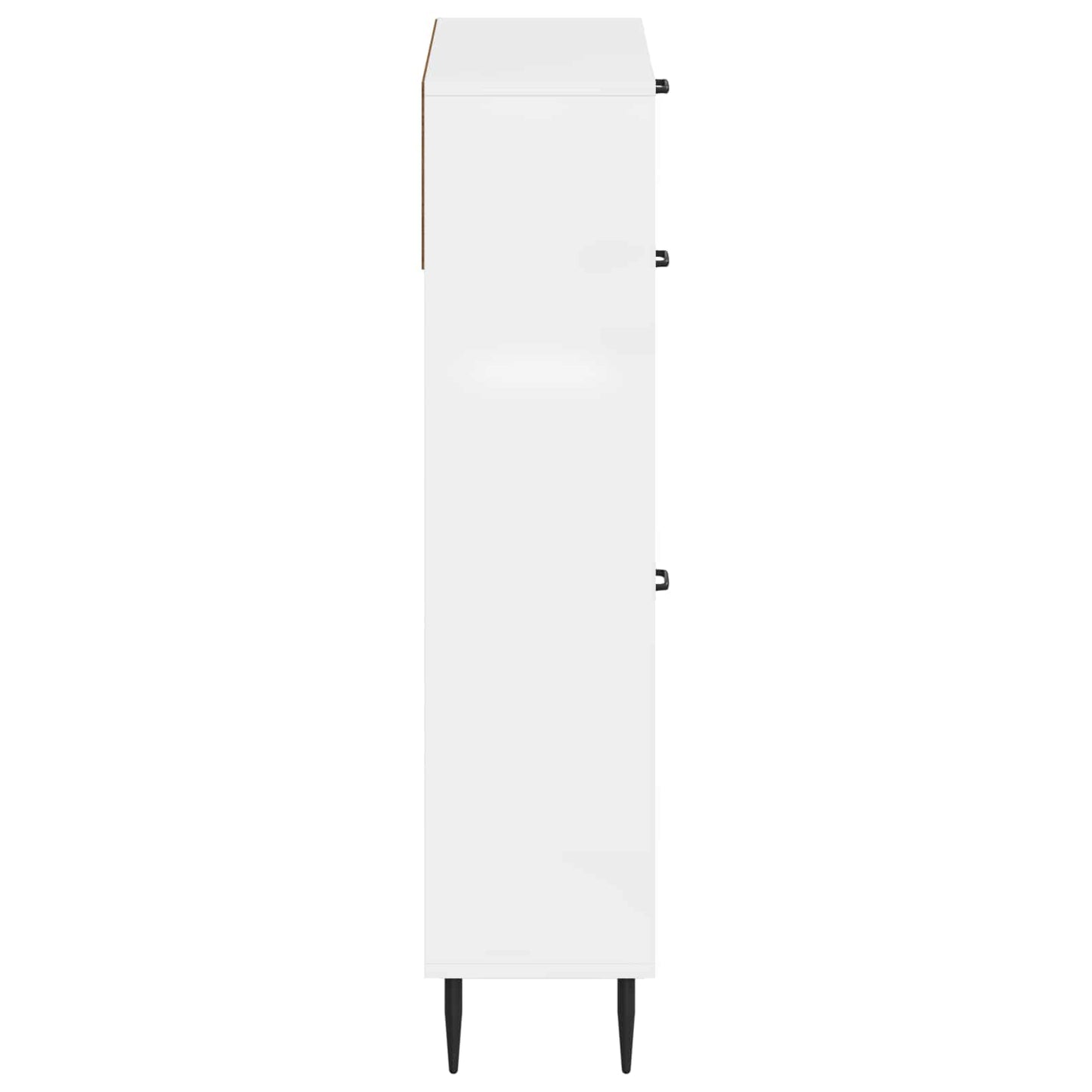 Sko Skap HAARLEM 78 x 24 x 103 cm Konstruert tre Høgglans hvit