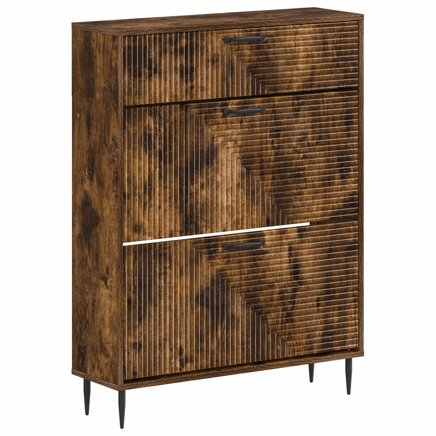 Sko Skap HAARLEM 78 x 24 x 103 cm Konstruert tre Røkt Eik