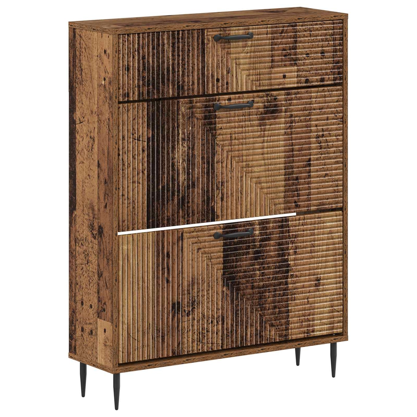 Sko Skap HAARLEM 78 x 24 x 103 cm Konstruert tre Gammelt tre