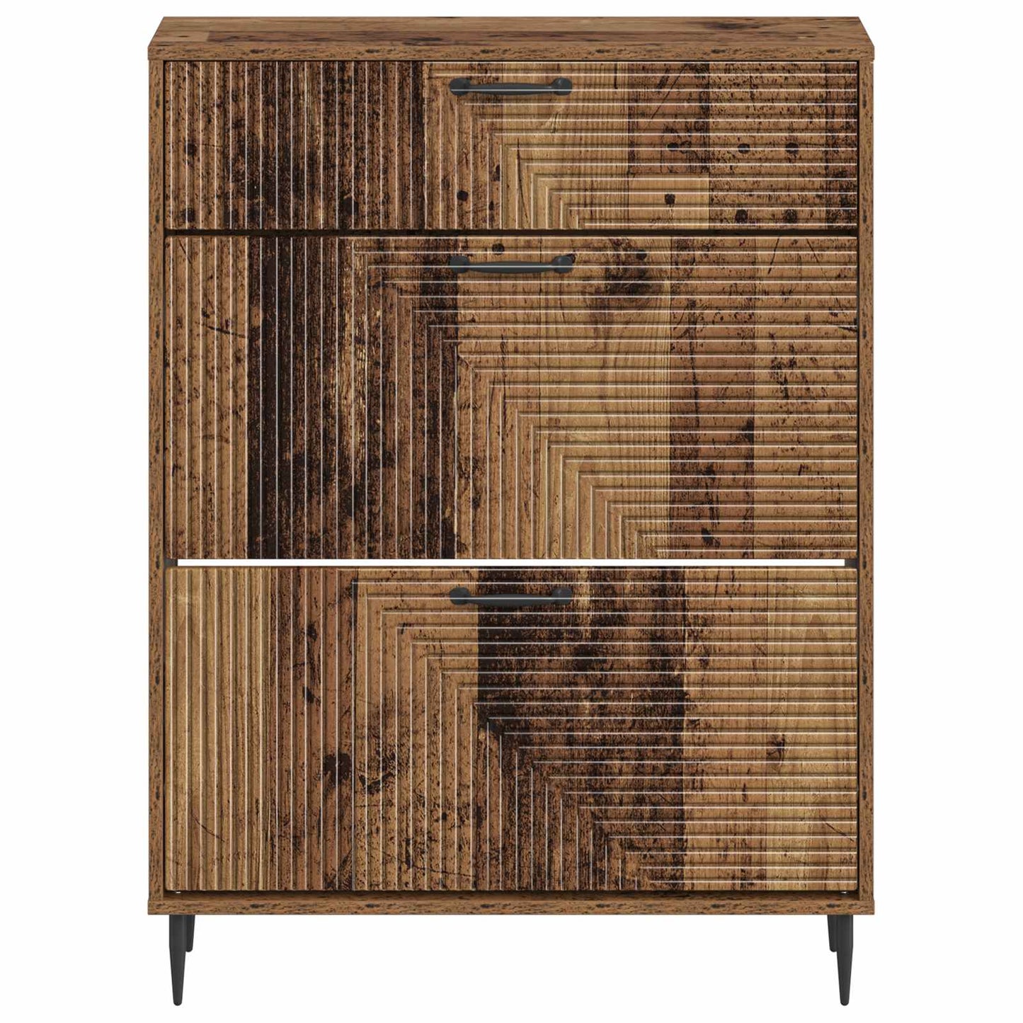 Sko Skap HAARLEM 78 x 24 x 103 cm Konstruert tre Gammelt tre