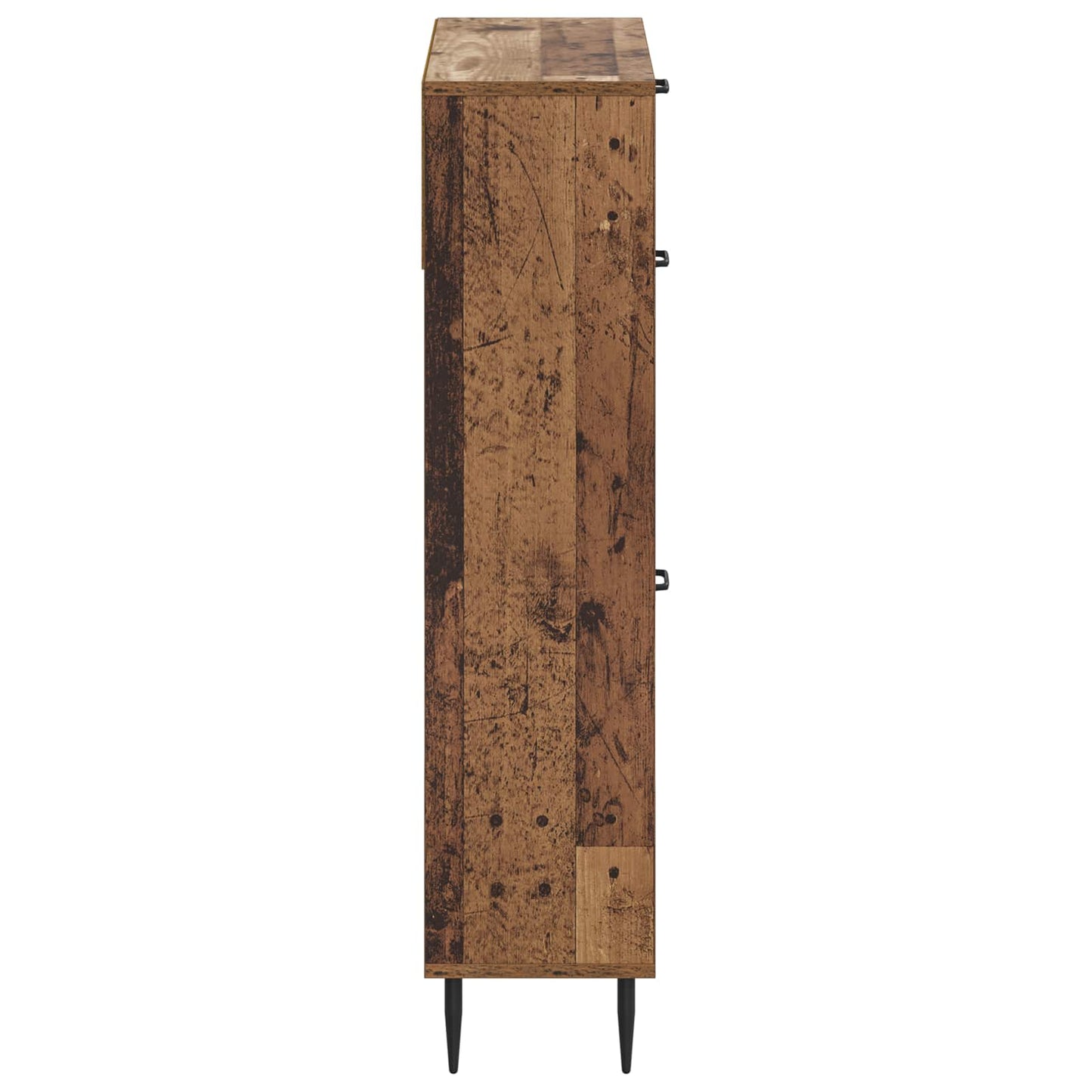 Sko Skap HAARLEM 78 x 24 x 103 cm Konstruert tre Gammelt tre
