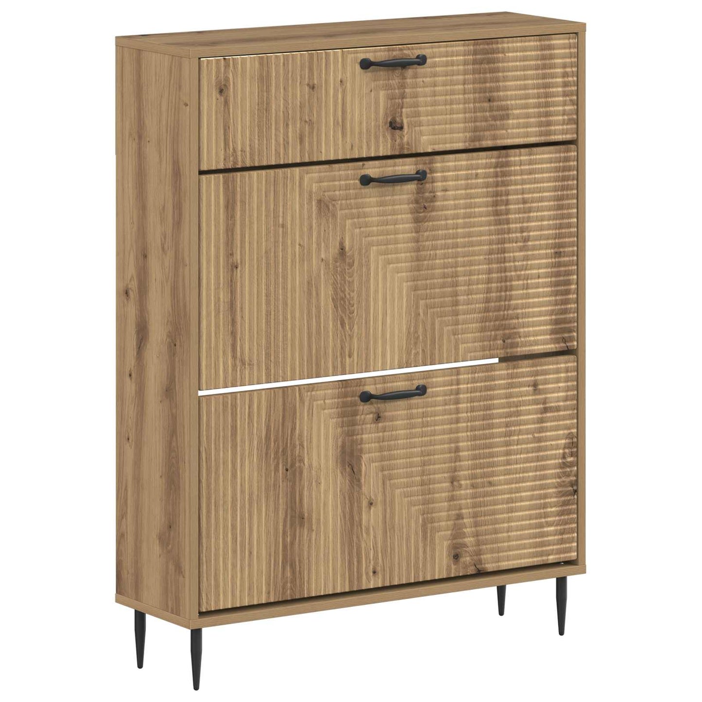 Sko Skap HAARLEM 78 x 24 x 103 cm Konstruert tre Artisan eik