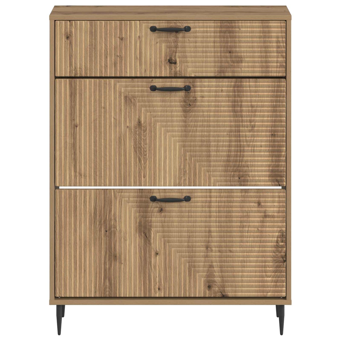 Sko Skap HAARLEM 78 x 24 x 103 cm Konstruert tre Artisan eik