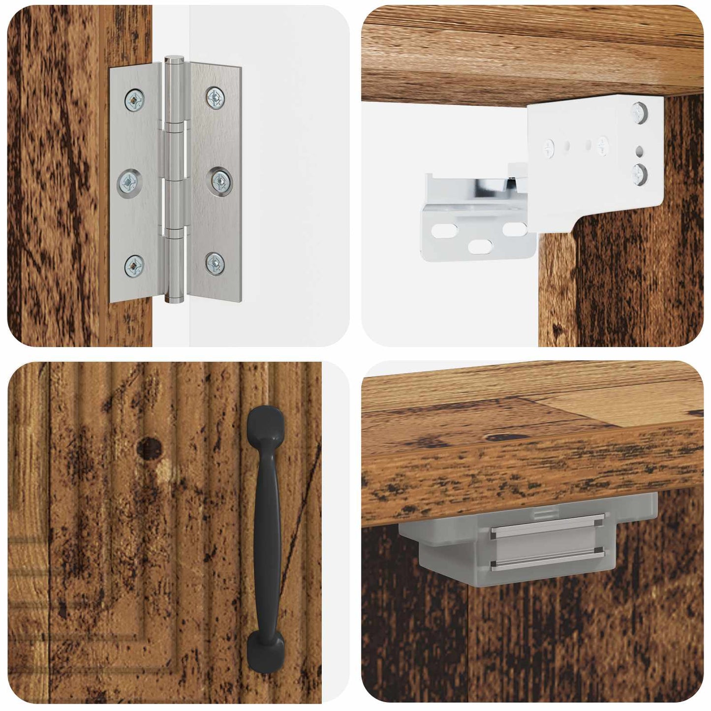 Dartbrettskap HAARLEM Gammelt tre 52,5 x 10,5 x 53,5 cm