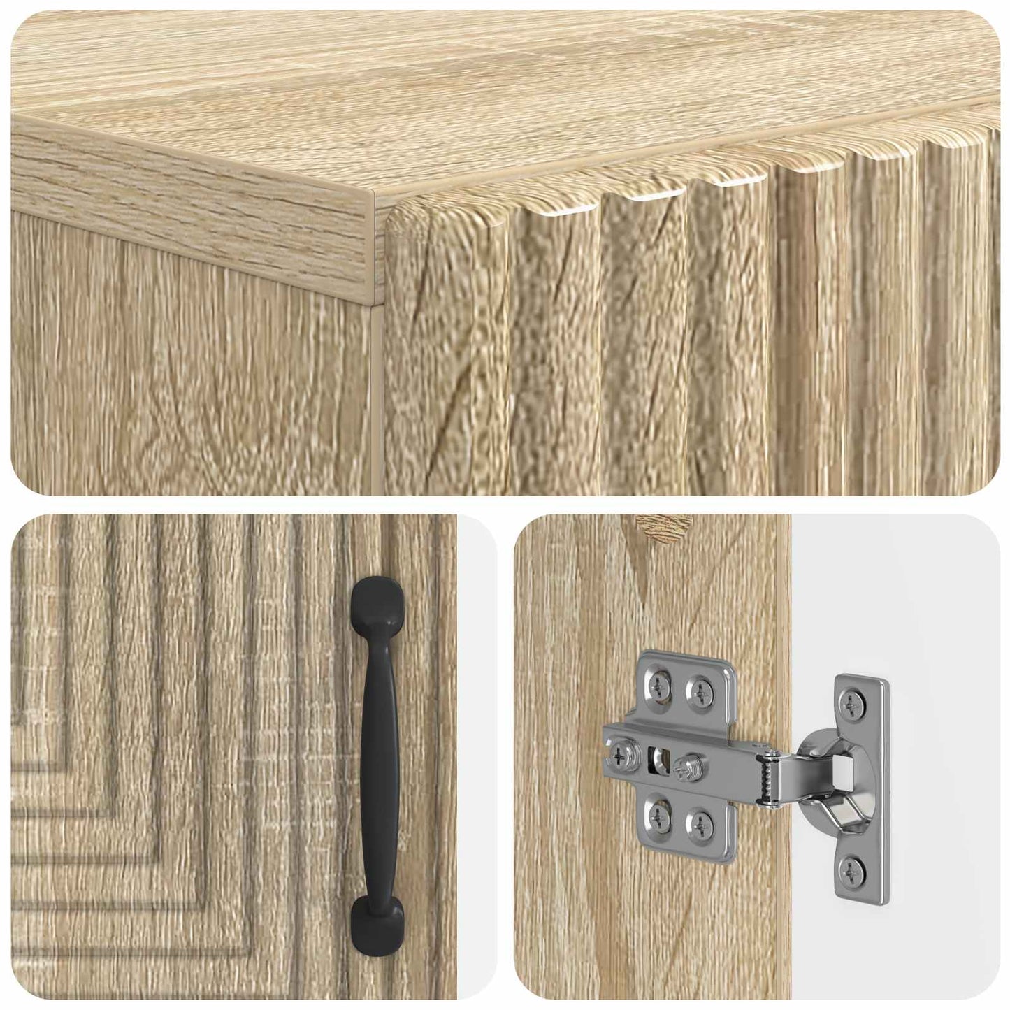 Toalett skap HAARLEM Sonoma eik 66 x 25,5 x 190 cm