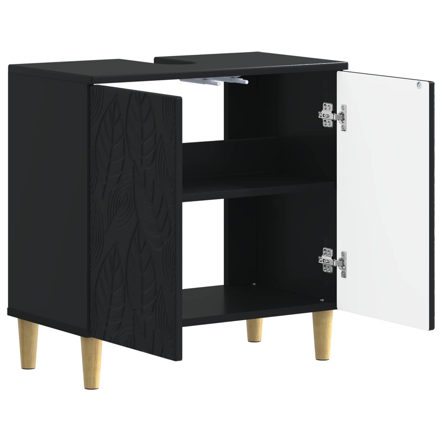 Baderomsvaskeskap DELFT Svart 59,5 x 31,5 x 59 cm