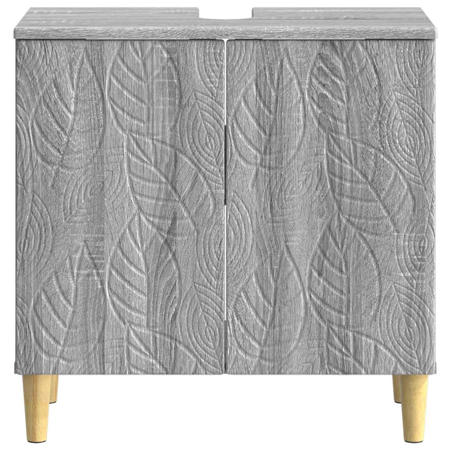 Baderomsvaskeskap DELFT Grå Sonoma 59,5 x 31,5 x 59 cm