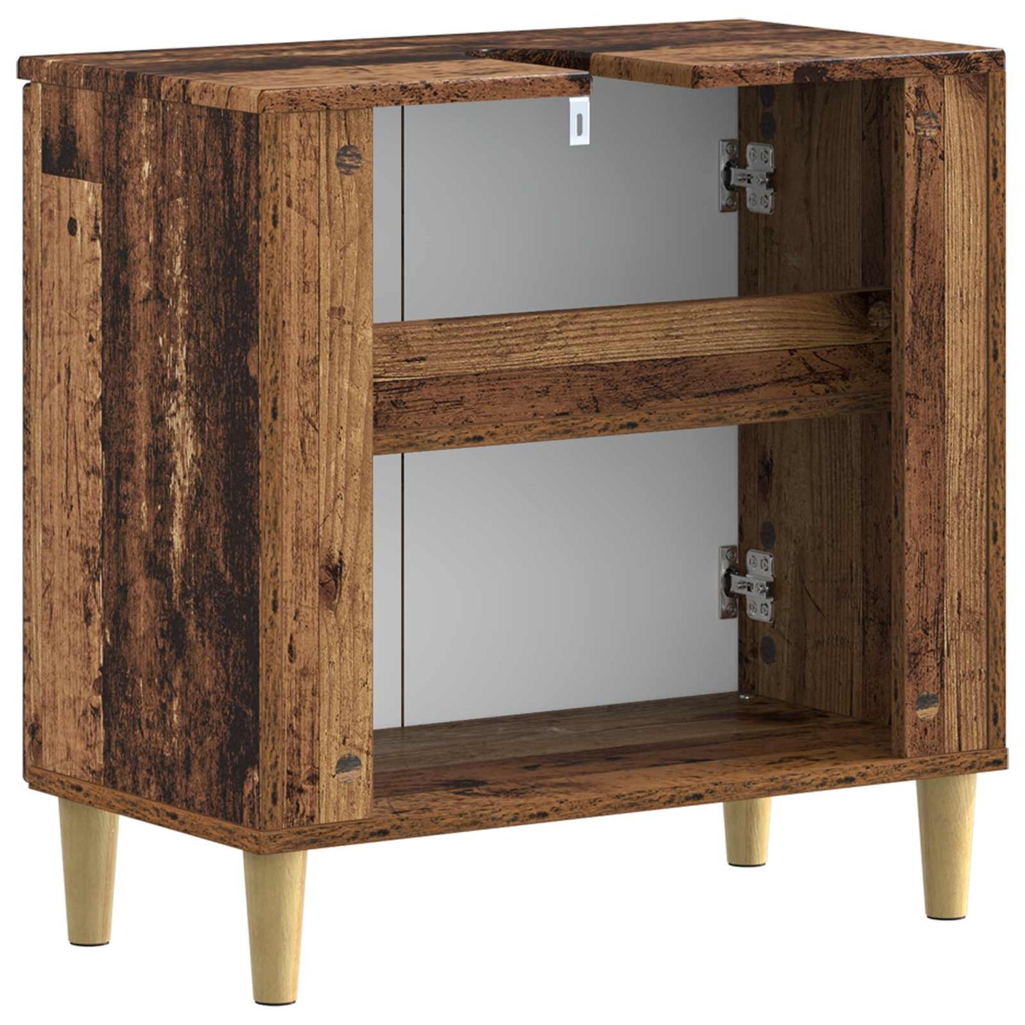 Baderomsvaskeskap DELFT Gammelt tre 59,5 x 31,5 x 59 cm