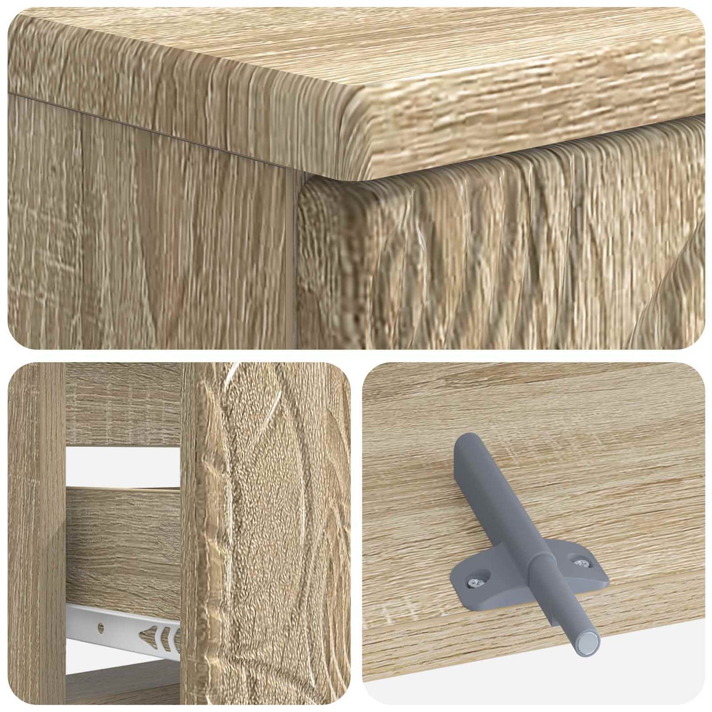 Baderomsvaskeskap DELFT Sonoma eik 82 x 41 x 59 cm