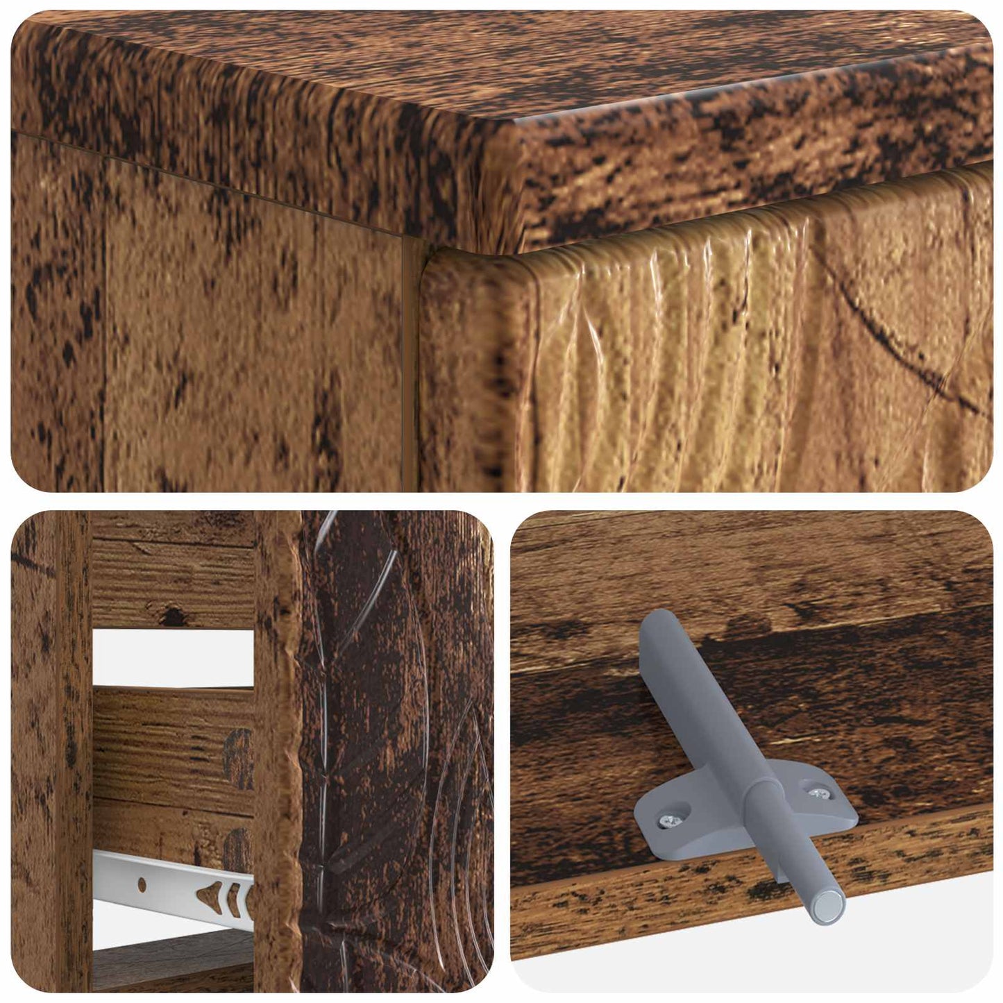 Baderomsvaskeskap DELFT Gammelt tre 82 x 41 x 59 cm
