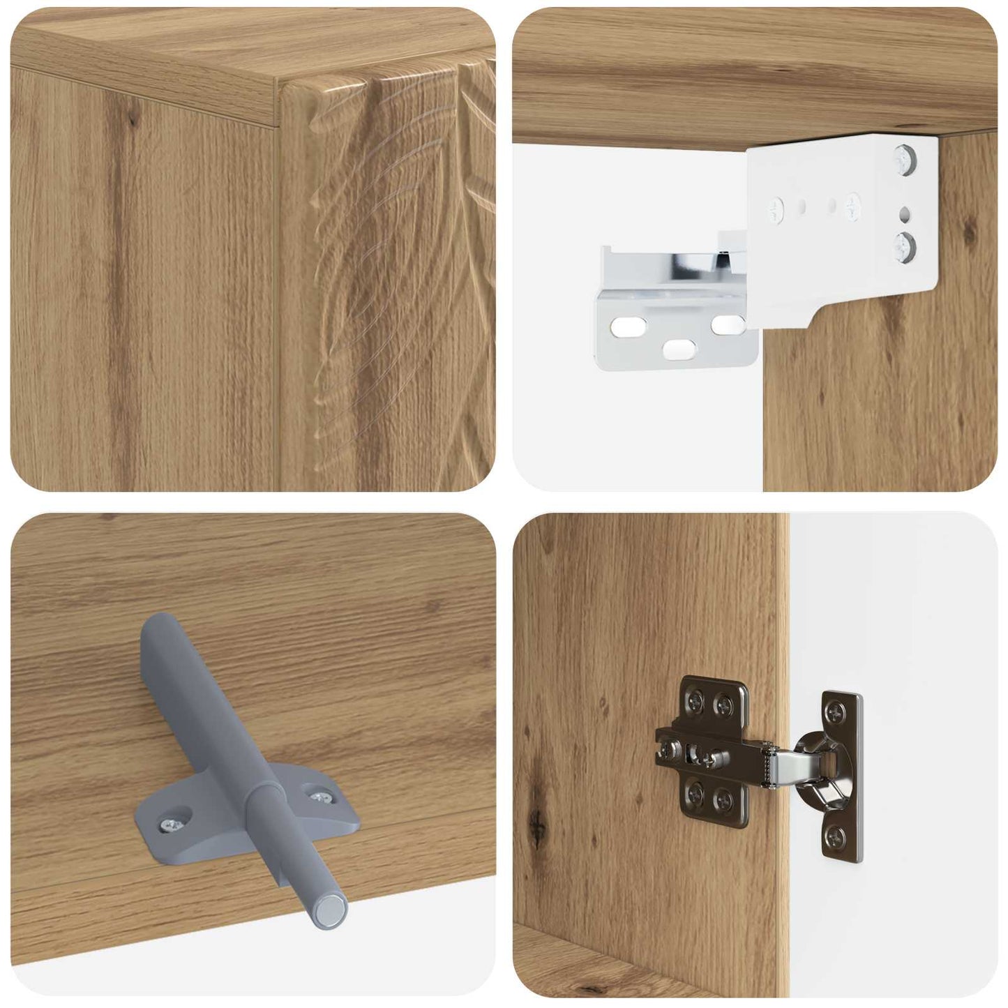 Baderom veggskap DELFT Artisan eik 30 x 31 x 59 cm