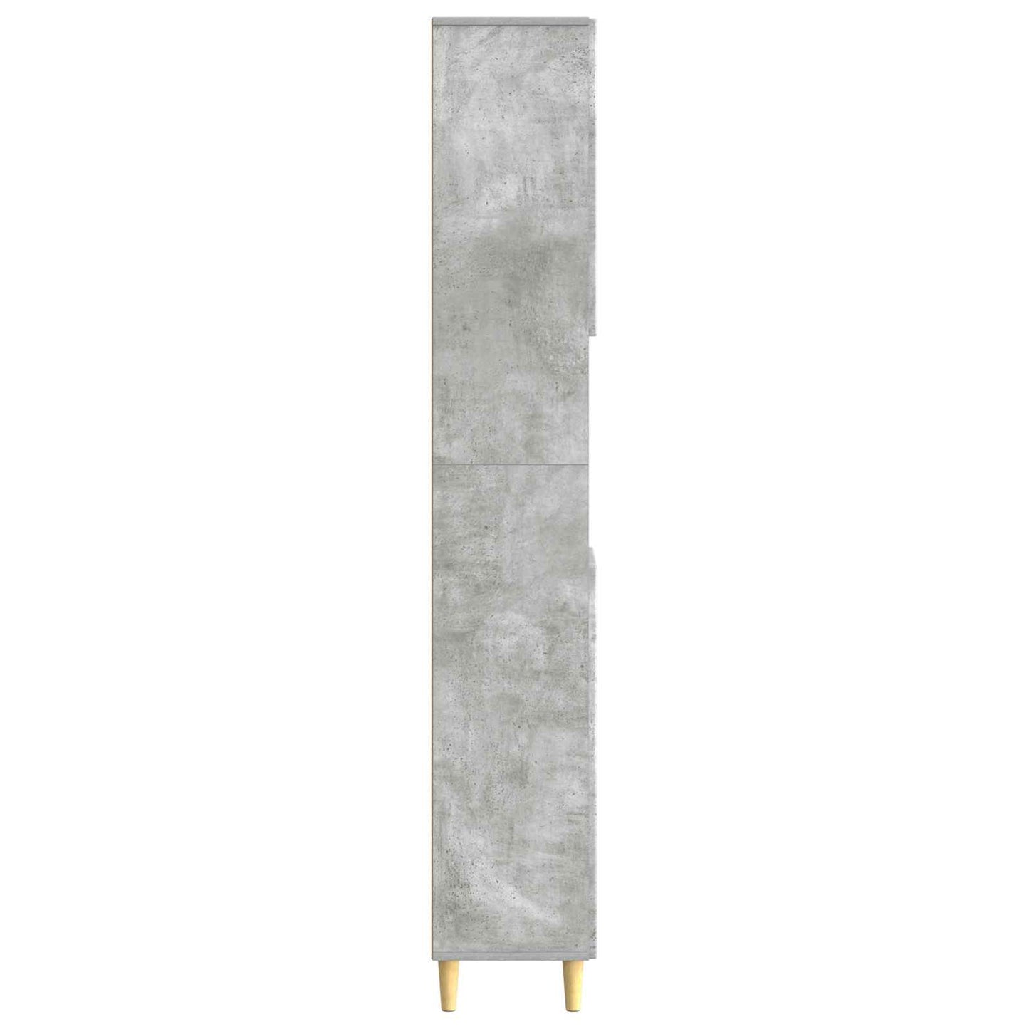 Baderomsskap med åpen hylle DELFT Betonggrå 30 x 31 x 190 cm