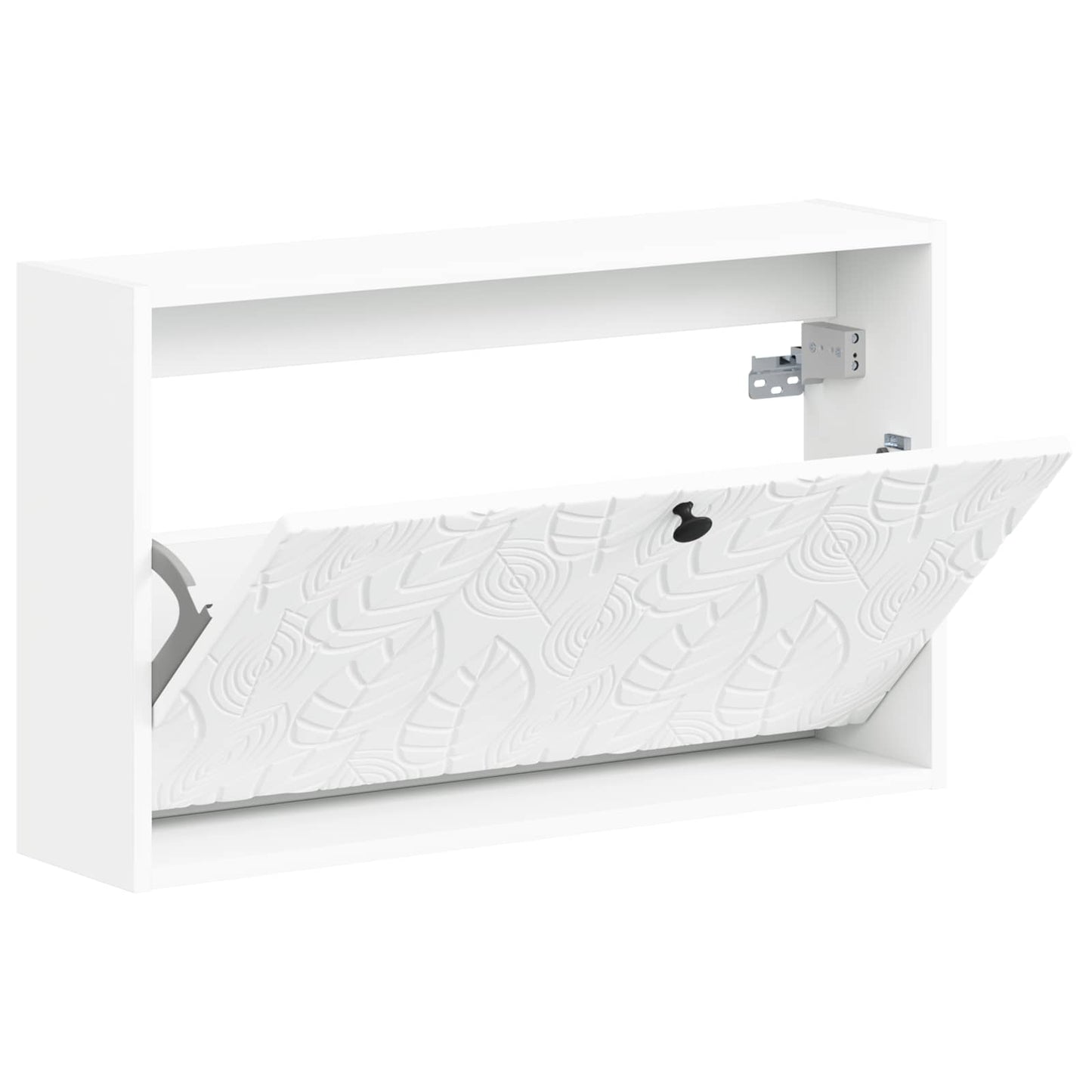 Vegghengt skoskap DELFT 71 x 17 x 43 cm Konstruert tre Hvit