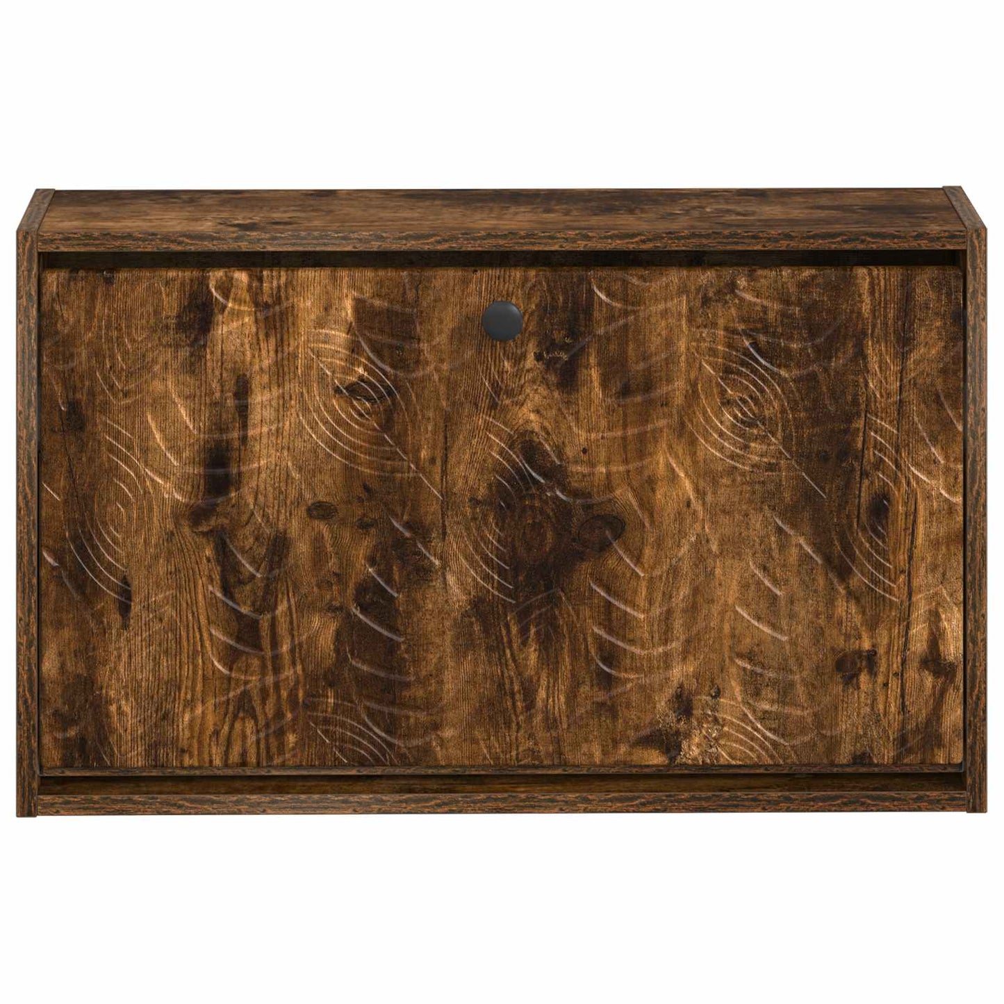 Vegghengt skoskap DELFT 71 x 17 x 43 cm Konstruert tre Røkt Eik