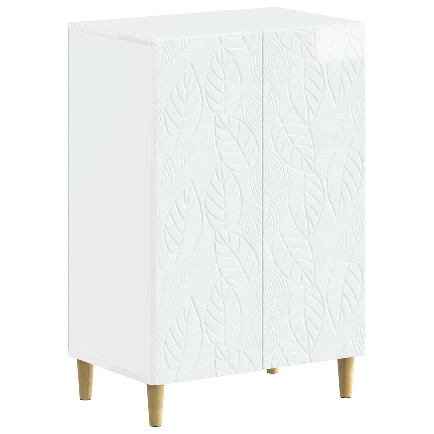 Sko Skap DELFT 59,5 x 39,5 x 90 cm Konstruert tre Høgglans hvit