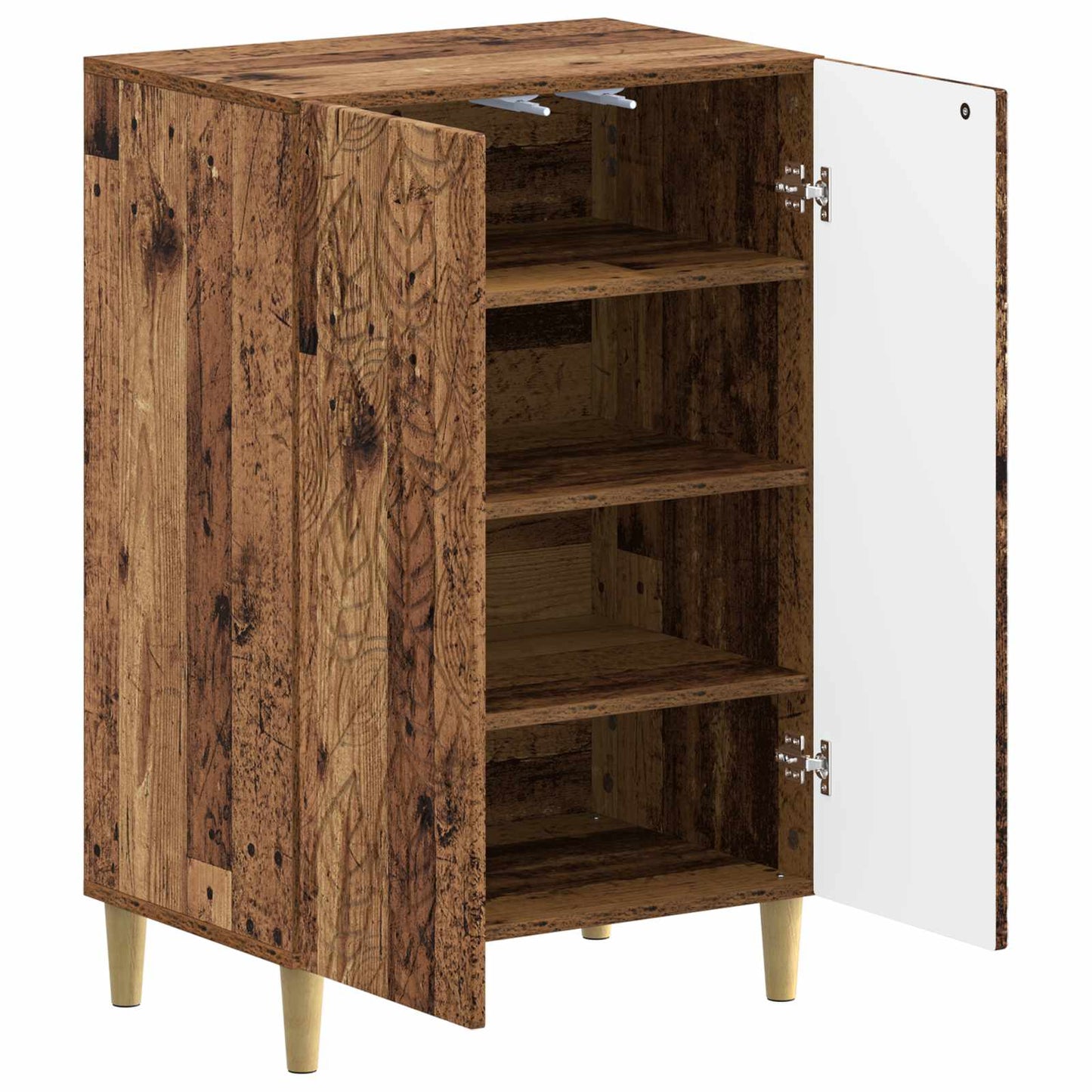 Sko Skap DELFT 59,5 x 39,5 x 90 cm Konstruert tre Gammelt tre