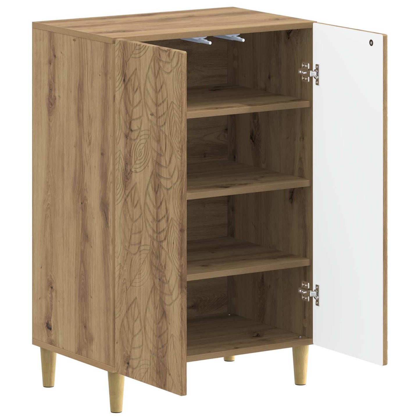 Sko Skap DELFT 59,5 x 39,5 x 90 cm Konstruert tre Artisan eik