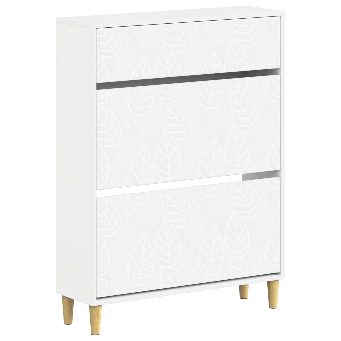 Sko Skap DELFT 78 x 24 x 103 cm Konstruert tre Hvit