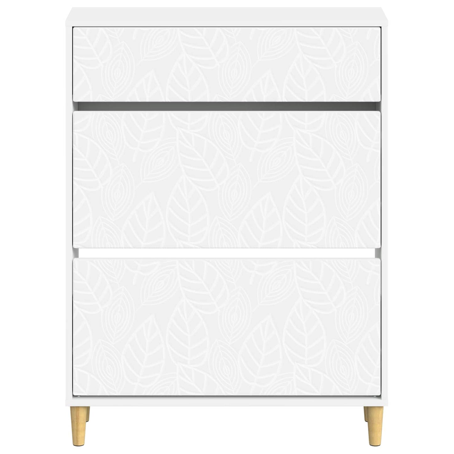 Sko Skap DELFT 78 x 24 x 103 cm Konstruert tre Hvit