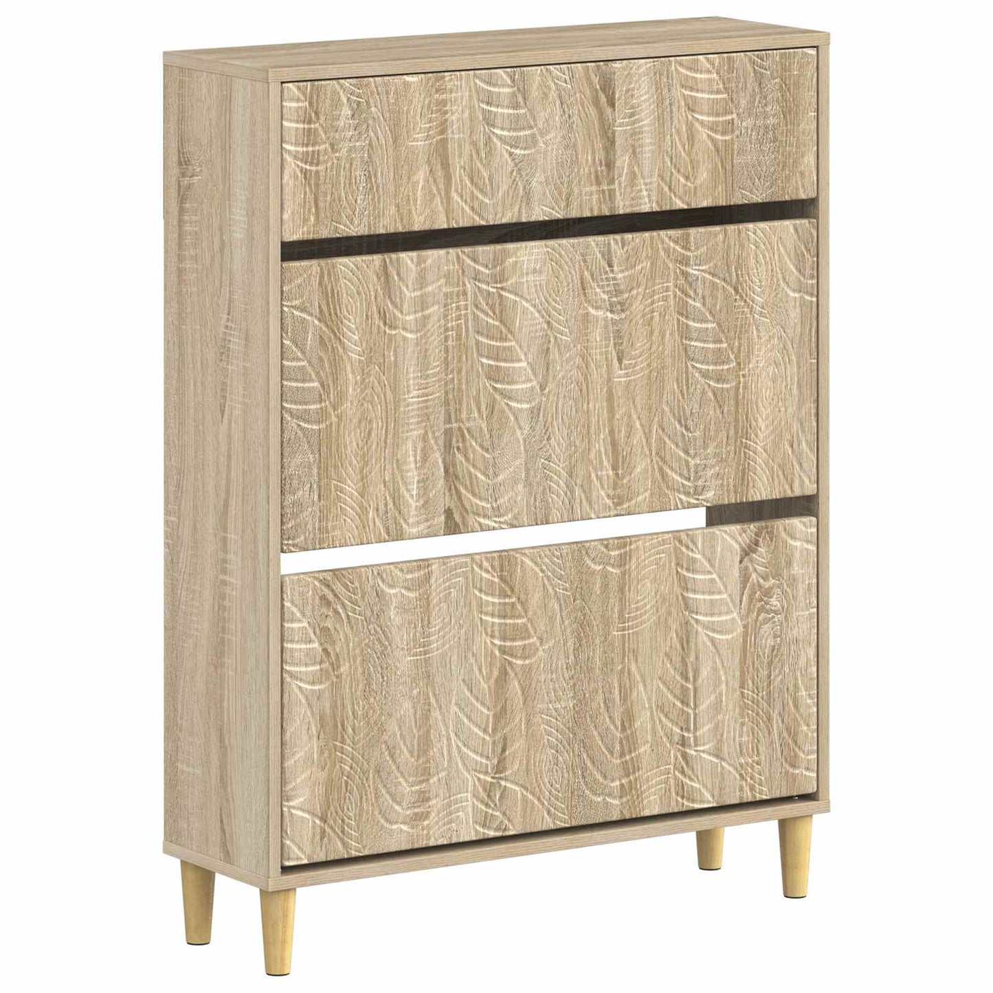 Sko Skap DELFT 78 x 24 x 103 cm Konstruert tre Sonoma eik