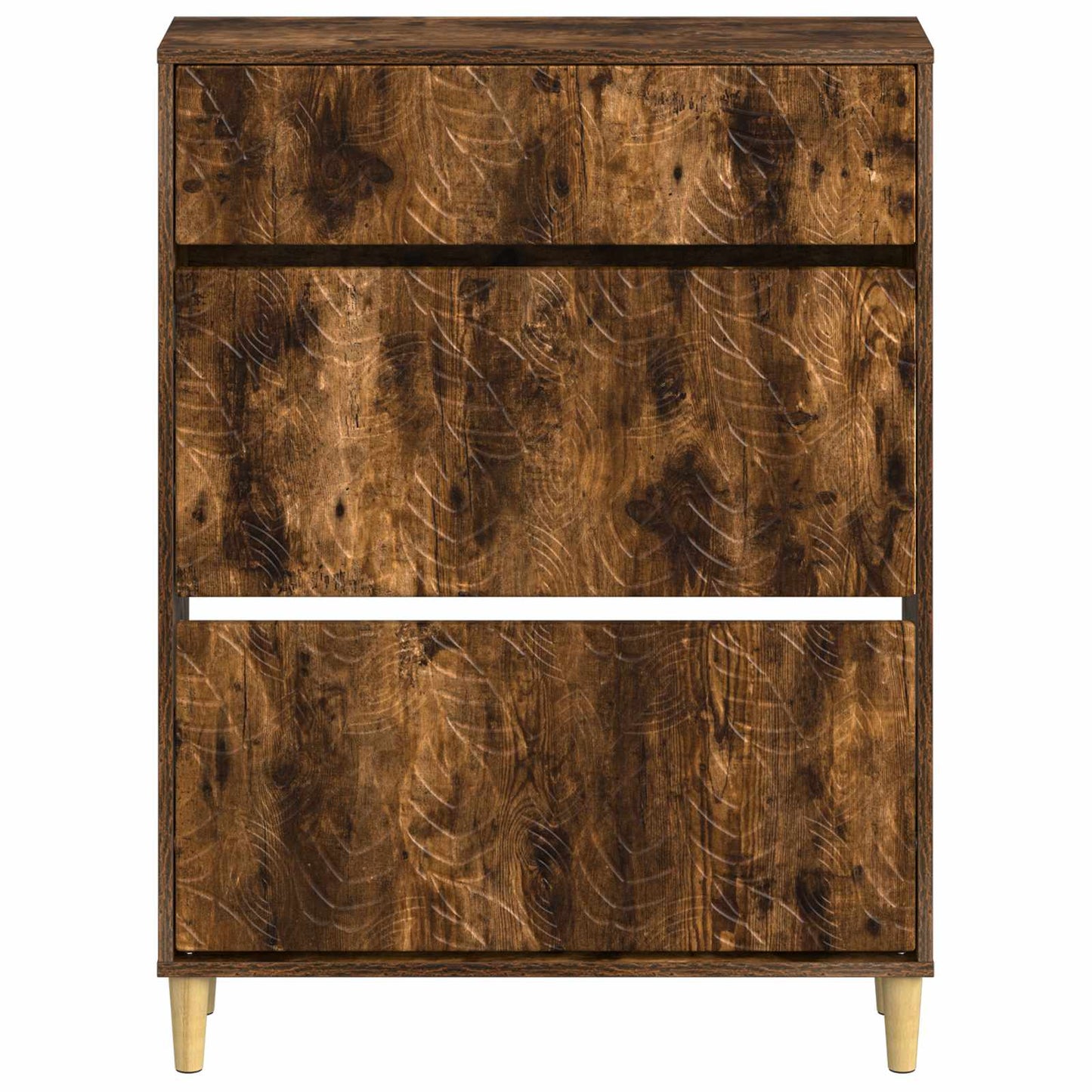 Sko Skap DELFT 78 x 24 x 103 cm Konstruert tre Røkt Eik