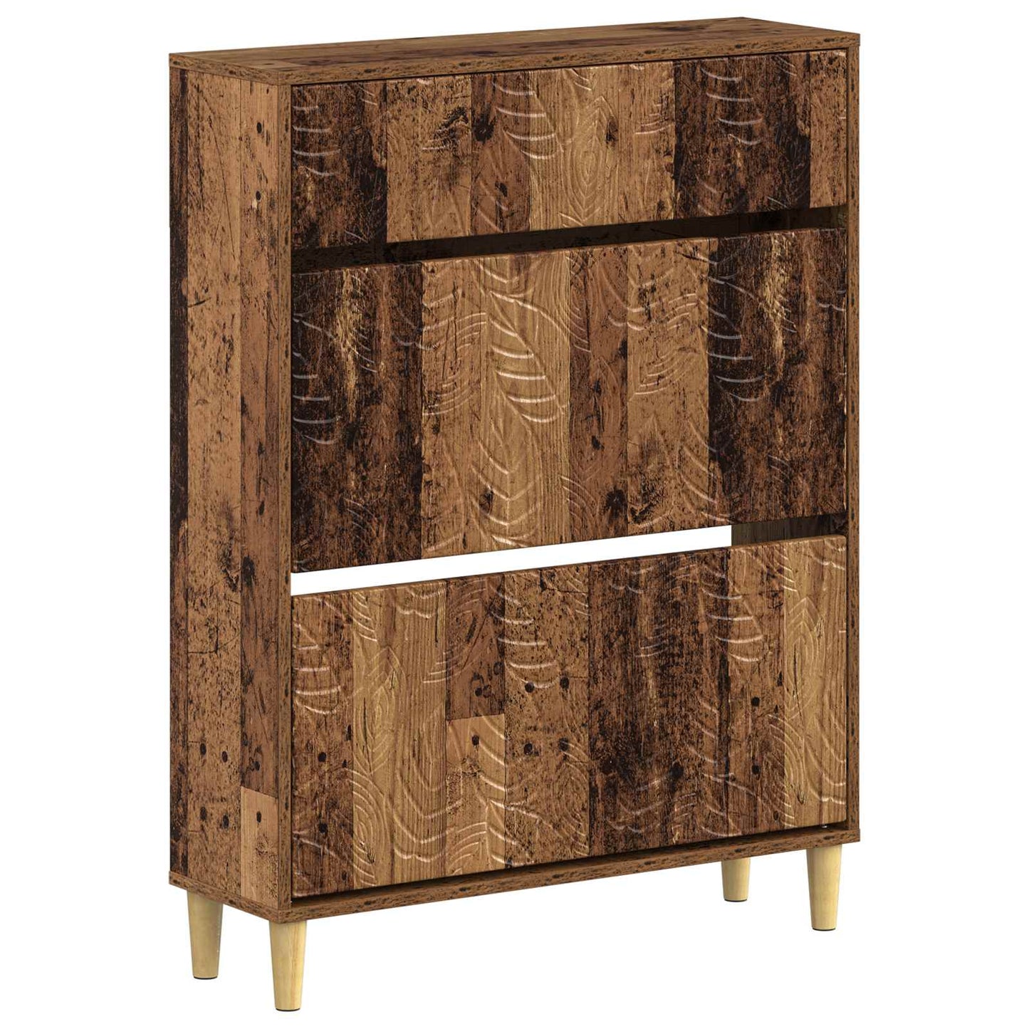 Sko Skap DELFT 78 x 24 x 103 cm Konstruert tre Gammelt tre