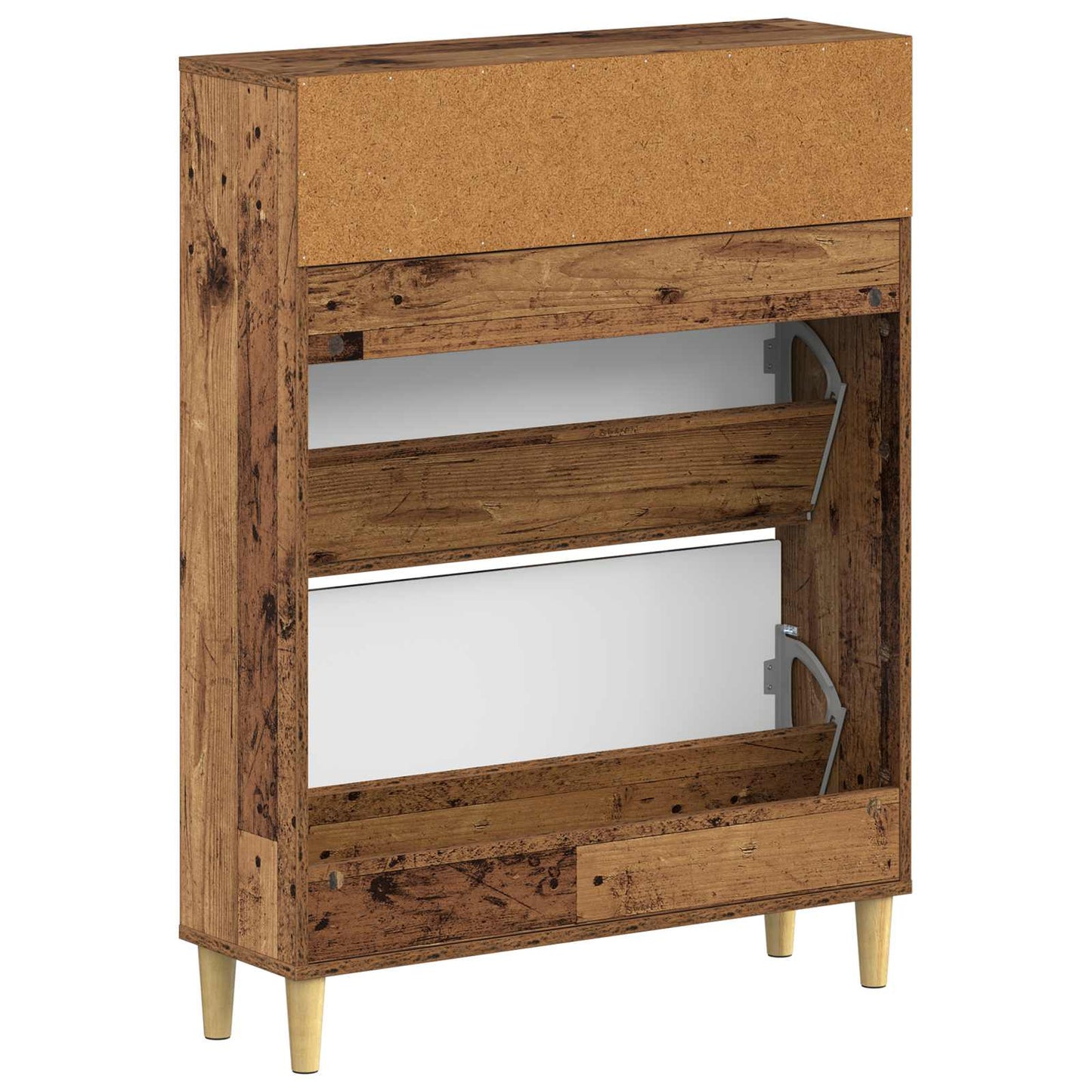 Sko Skap DELFT 78 x 24 x 103 cm Konstruert tre Gammelt tre