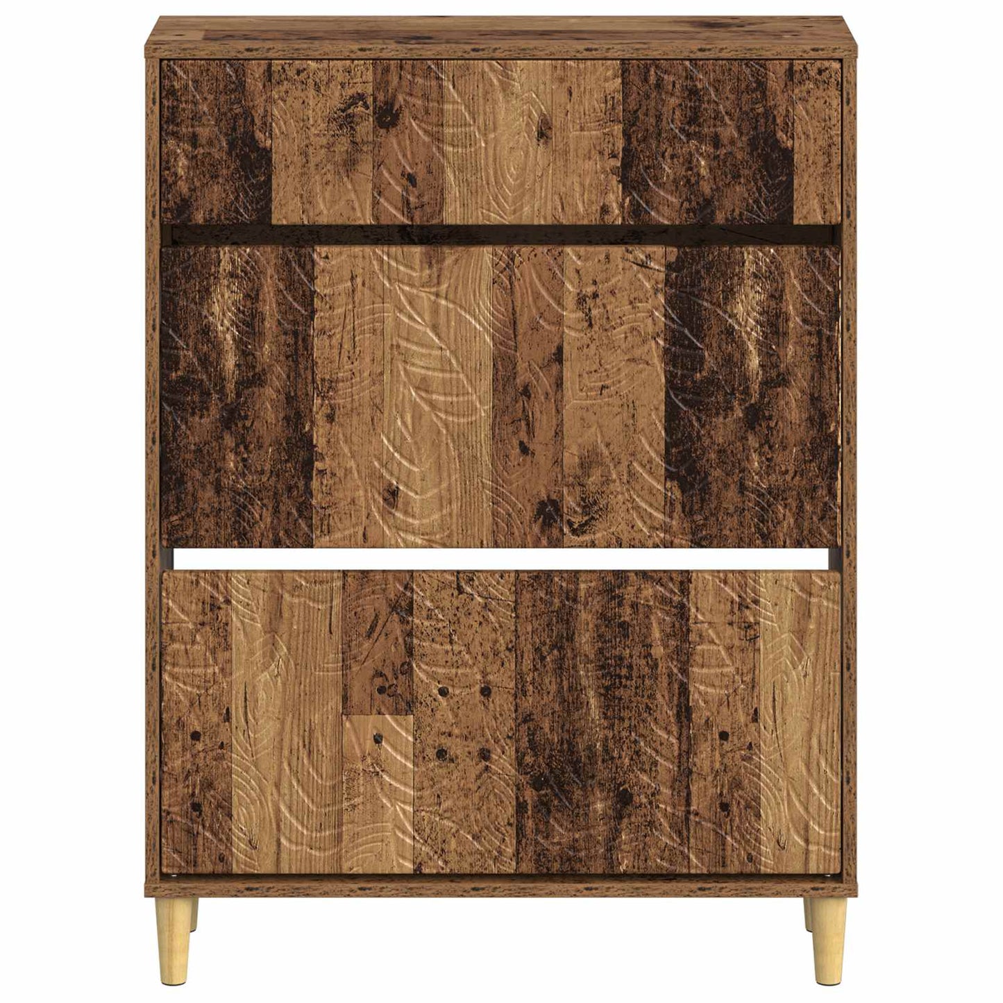 Sko Skap DELFT 78 x 24 x 103 cm Konstruert tre Gammelt tre