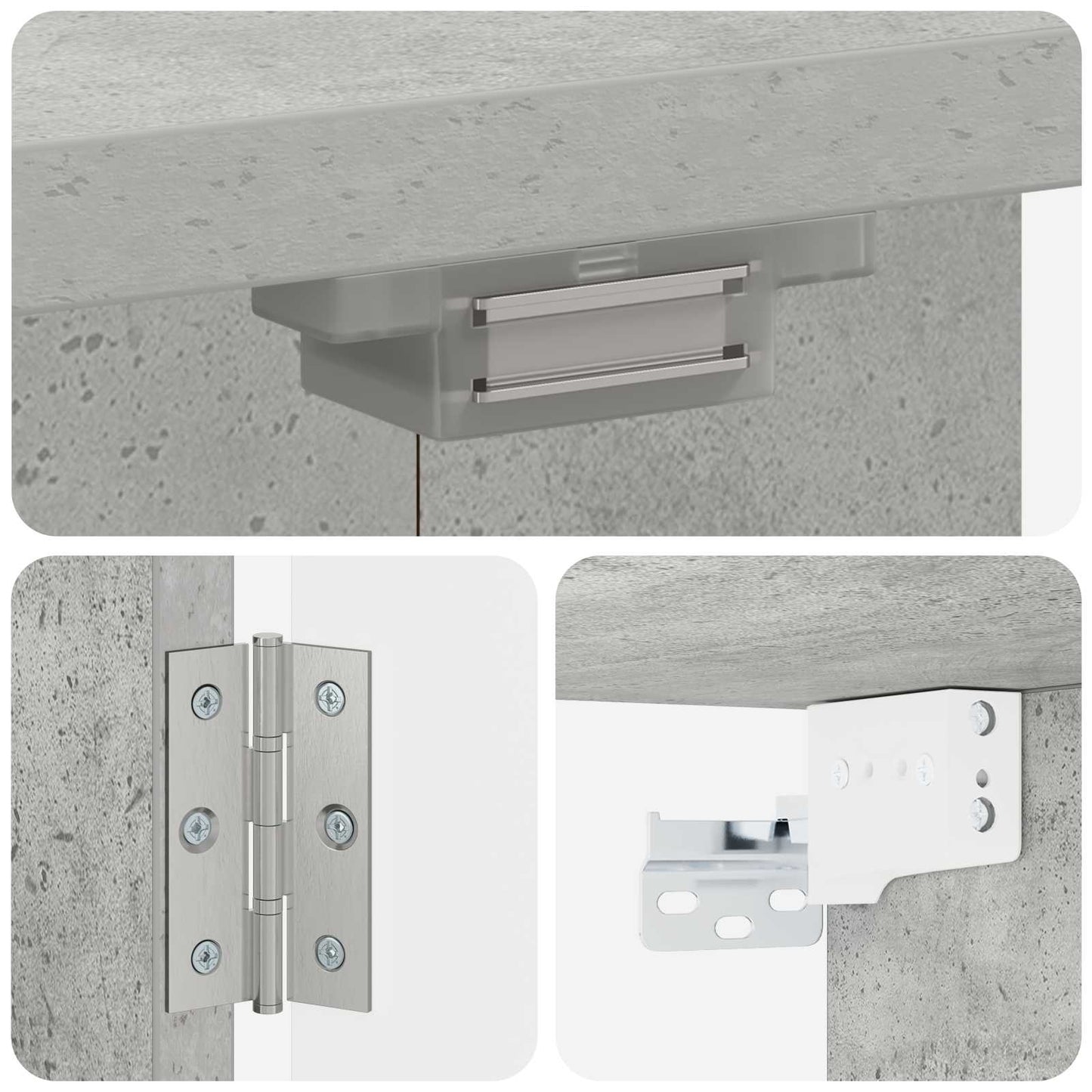 Dartbrettskap DELFT Betonggrå 52,5 x 10,5 x 53,5 cm