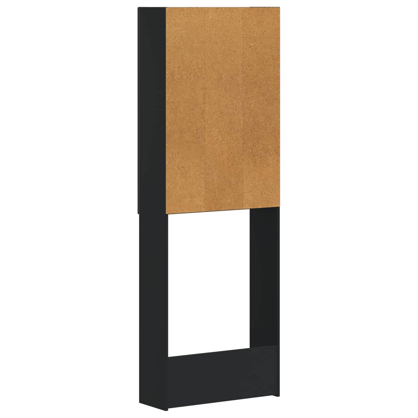 Toalett skap DELFT Svart 66 x 25,5 x 190 cm Konstruert tre