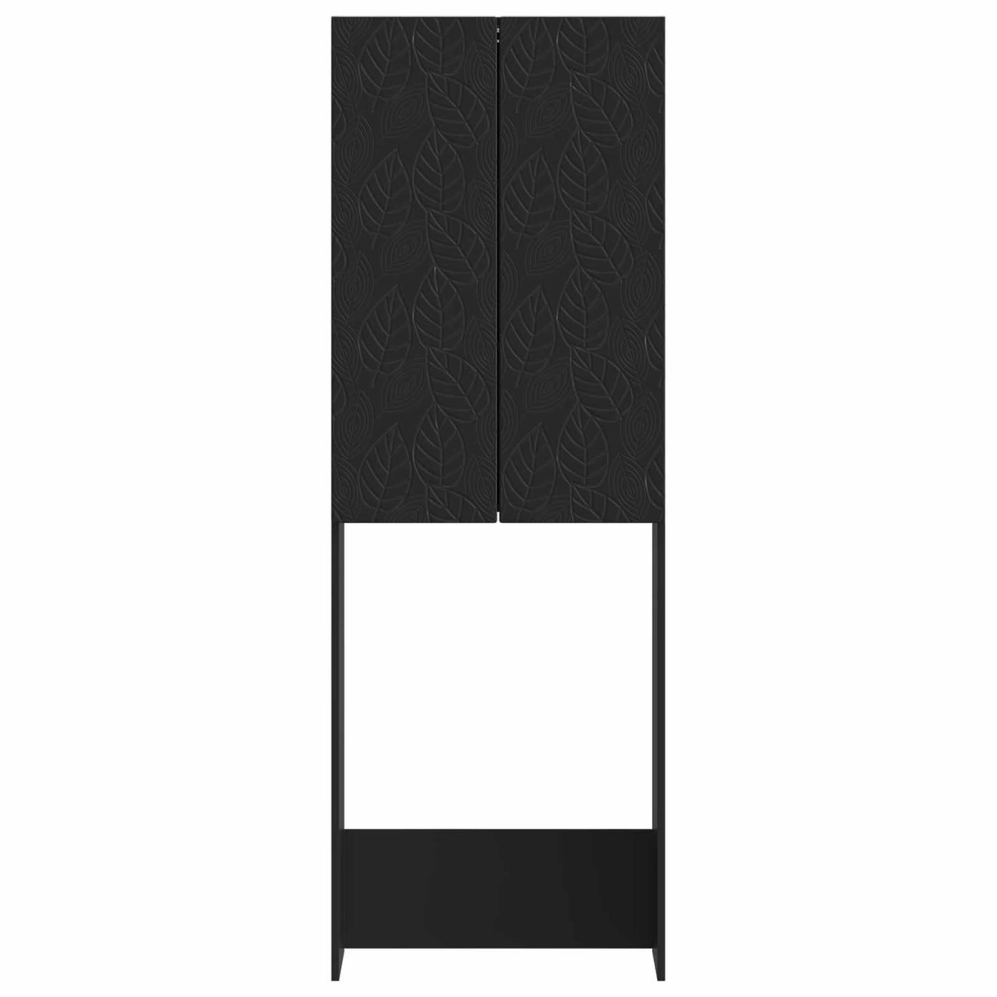 Toalett skap DELFT Svart 66 x 25,5 x 190 cm Konstruert tre