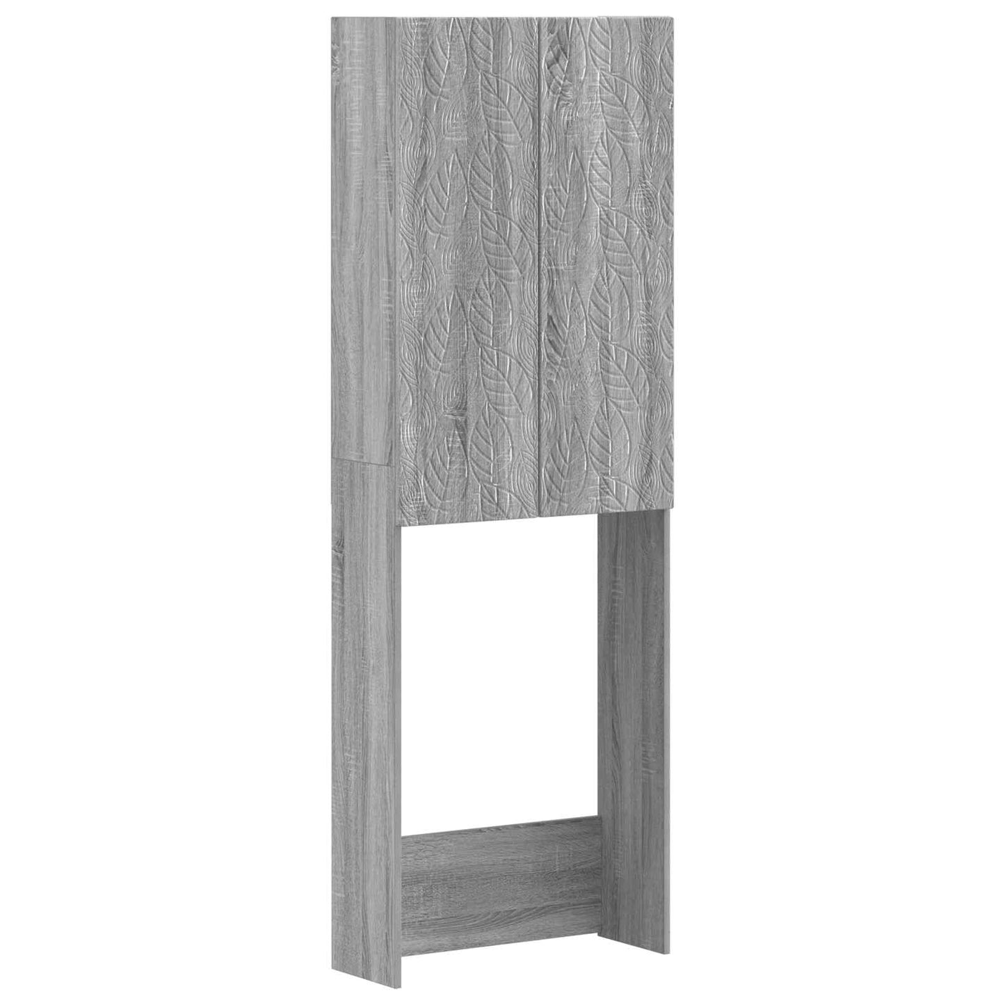 Toalett skap DELFT Grå Sonoma 66 x 25,5 x 190 cm Konstruert tre
